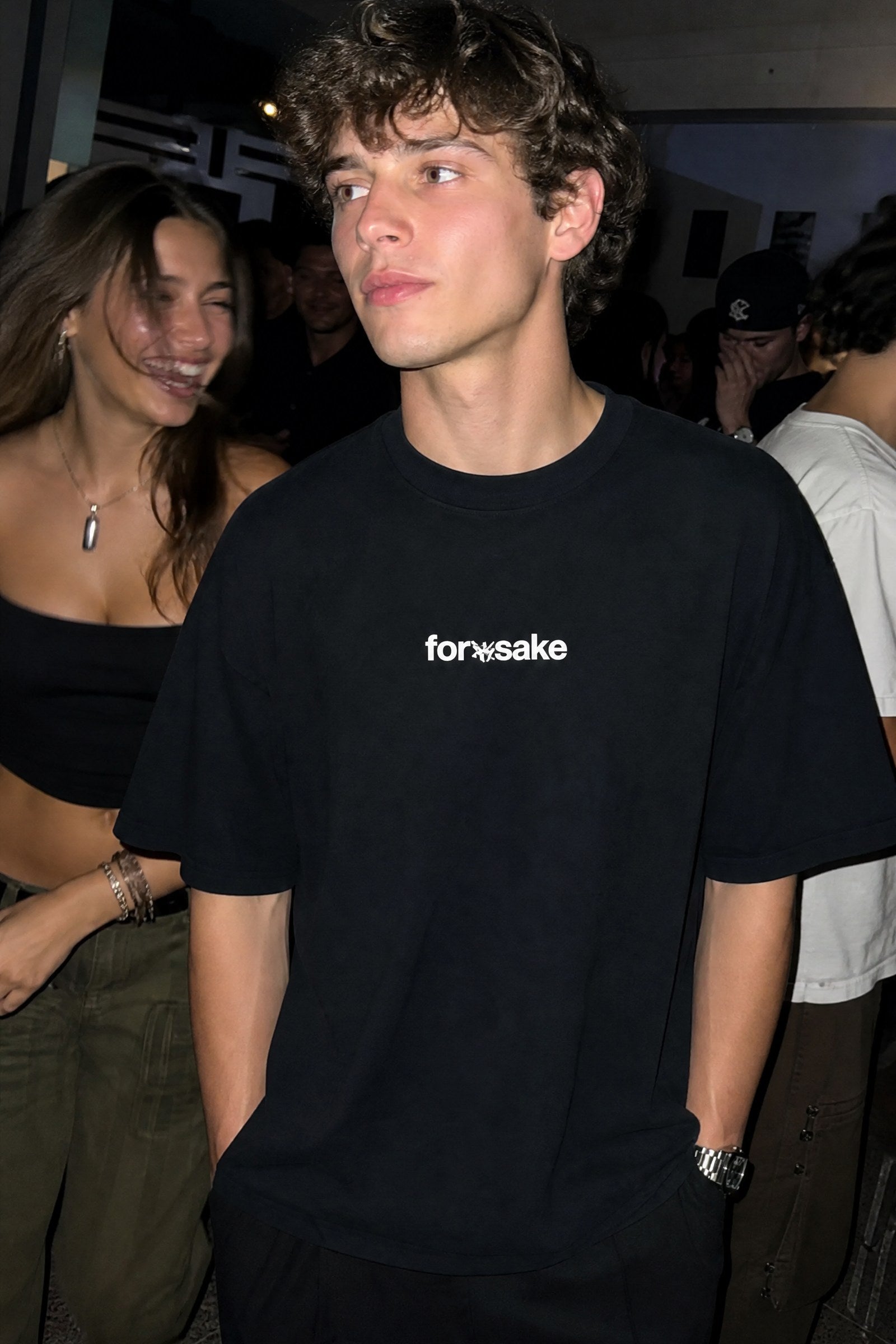 FFS cropped 2:3 | original_media:gid://shopify/MediaImage/30933508358247 | position:3 | Forfksake Afterparty Scenes T-Shirt Black