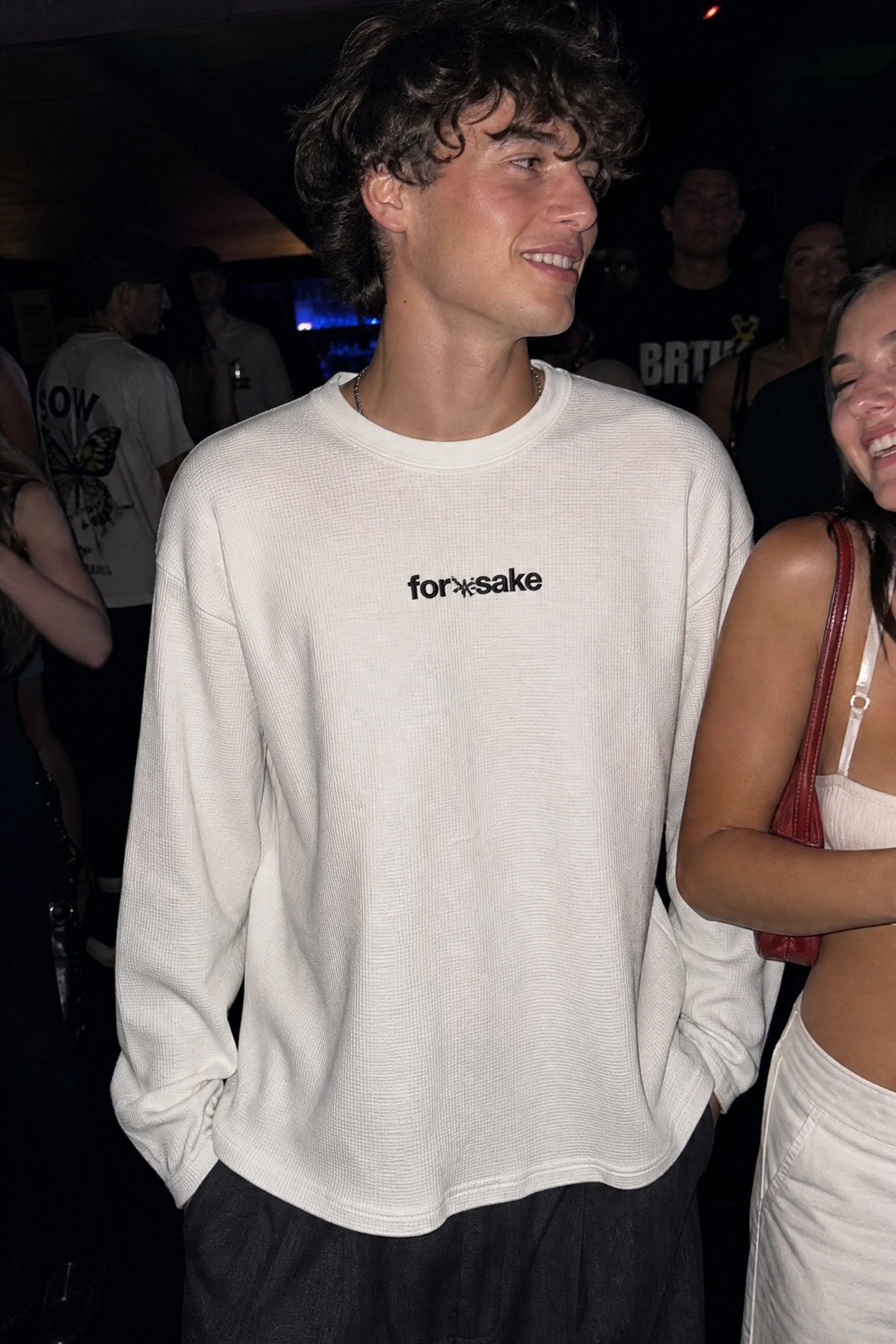 FFS cropped 2:3 | original_media:gid://shopify/MediaImage/30933555150951 | position:3 | Forfksake Alcoholic Waffle Long Sleeve Off White