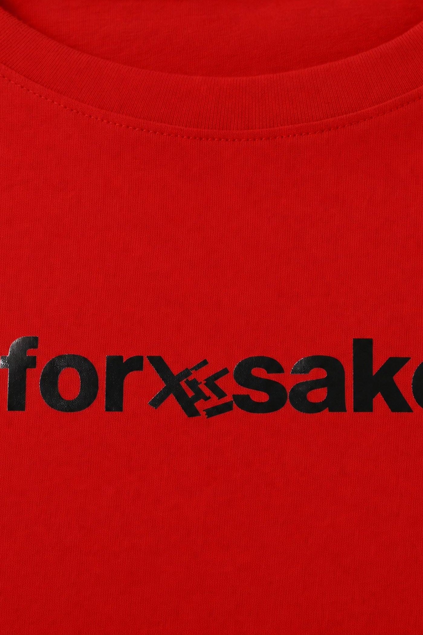 FFS cropped 2:3 | original_media:gid://shopify/MediaImage/30933658370151 | position:3 | Forfksake Basic Staple Red T-Shirt
