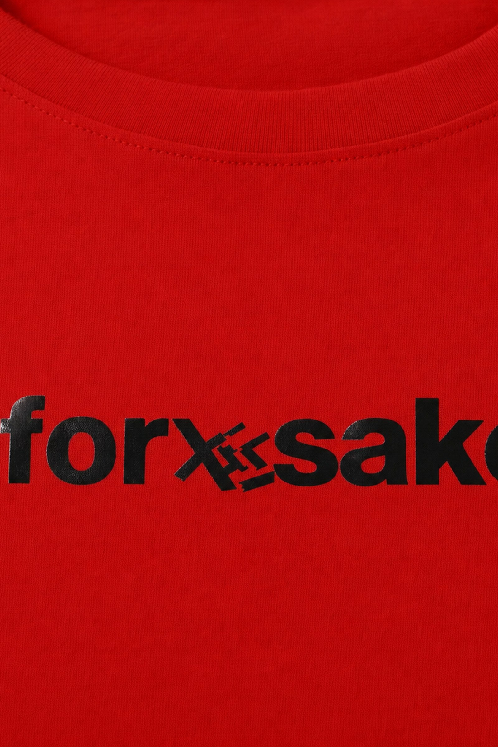 FFS cropped 2:3 | original_media:gid://shopify/MediaImage/30933658370151 | position:3 | Forfksake Basic Staple Red T-Shirt