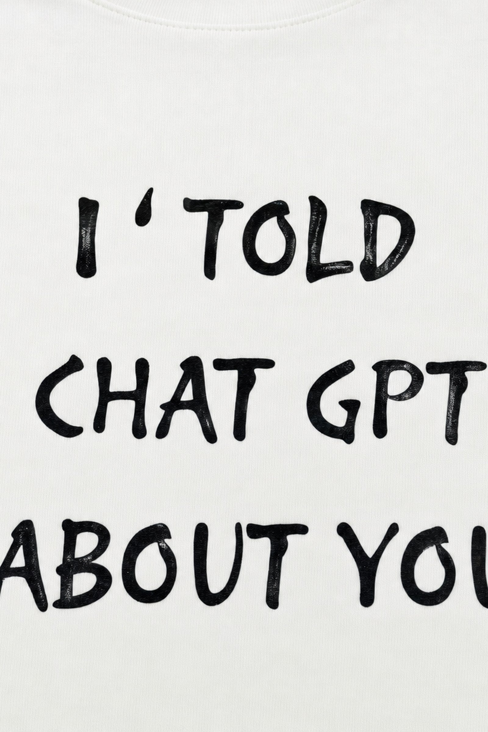 FFS cropped 2:3 | original_media:gid://shopify/MediaImage/30933679177831 | position:3 | Forfksake Chat GPT White T-Shirt