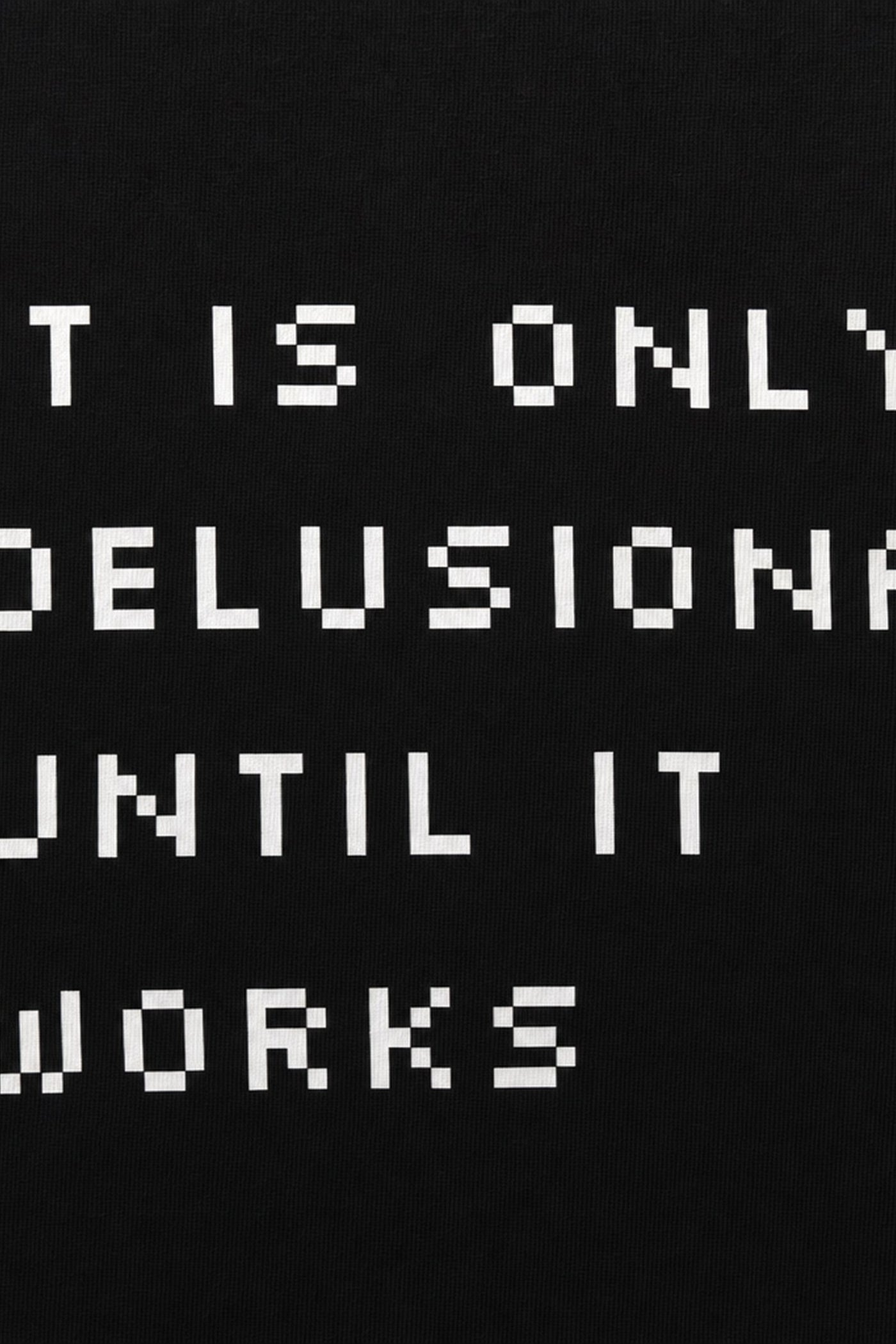 FFS cropped 2:3 | original_media:gid://shopify/MediaImage/30933687042151 | position:3 | Forfksake Delusional GPT Black T-Shirt