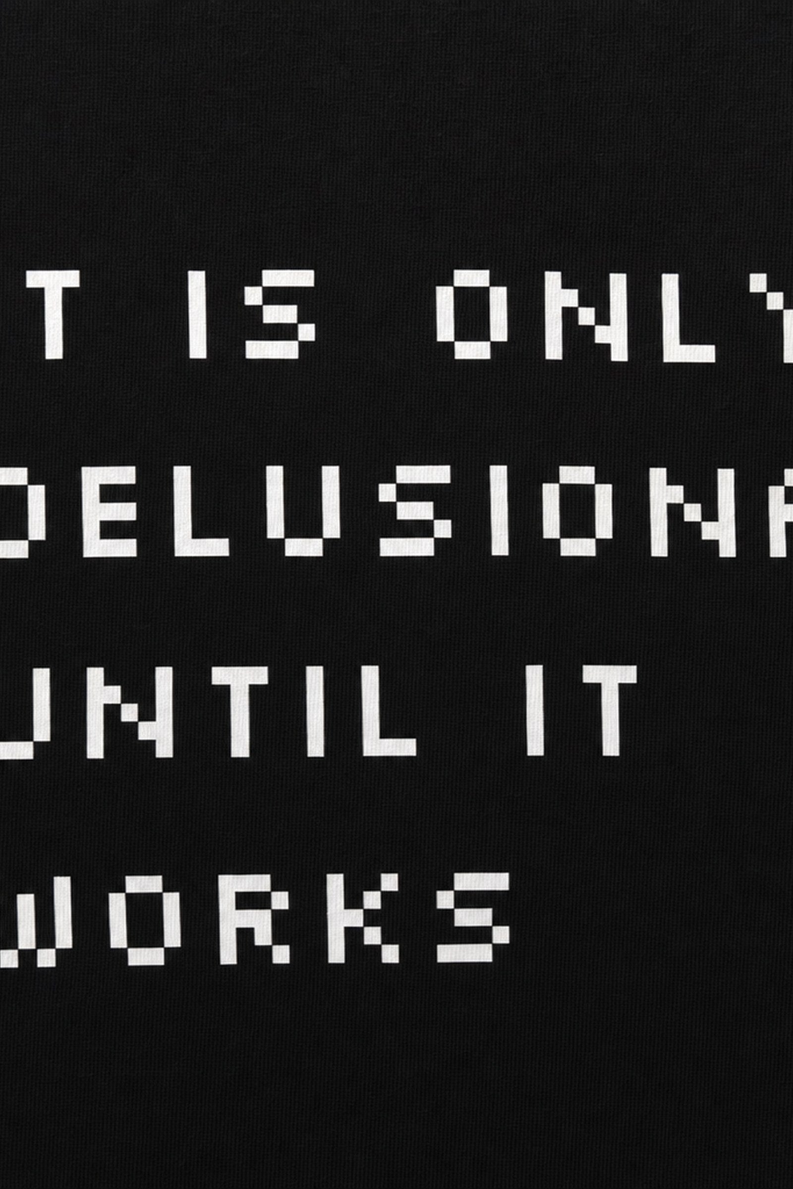 FFS cropped 2:3 | original_media:gid://shopify/MediaImage/30933687042151 | position:3 | Forfksake Delusional GPT Black T-Shirt