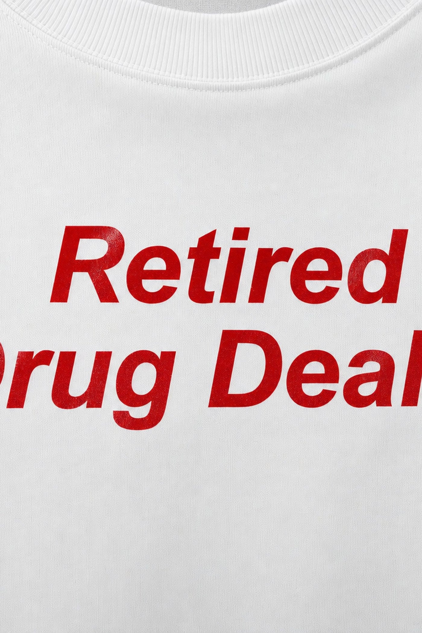 FFS cropped 2:3 | original_media:gid://shopify/MediaImage/30933703753831 | position:3 | Forfksake Drug Dealer White T-Shirt