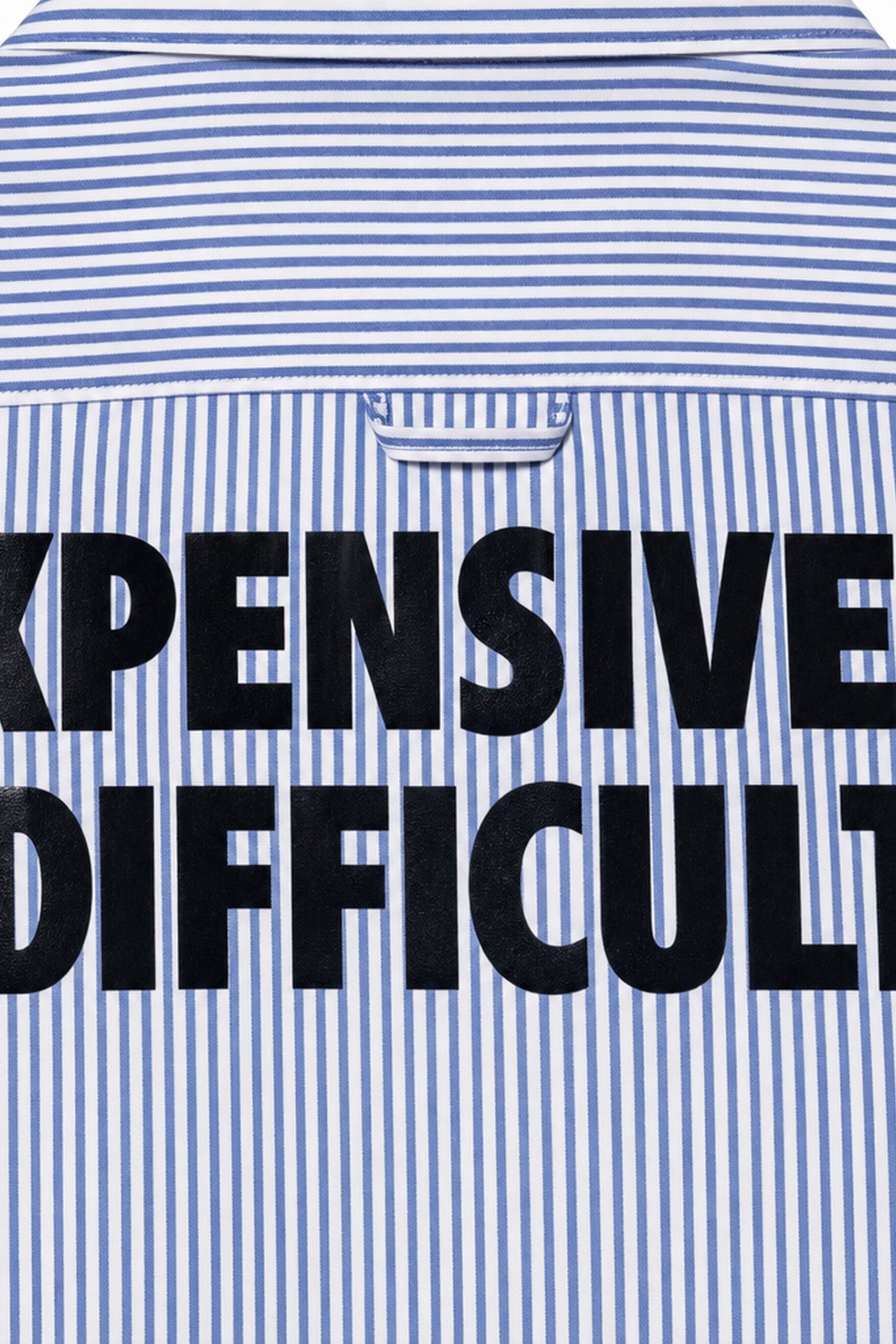 FFS cropped 2:3 | original_media:gid://shopify/MediaImage/30933739896935 | position:3 | Forfksake Expensive & Difficult Striped Shirt Blue