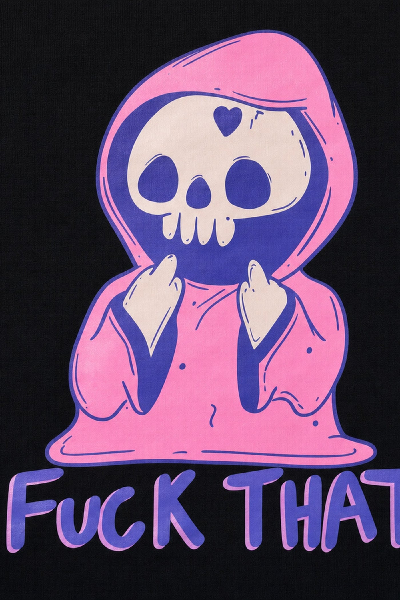 FFS cropped 2:3 | original_media:gid://shopify/MediaImage/30933810413671 | position:3 | Forfksake Ghost Fuck That Black T-Shirt