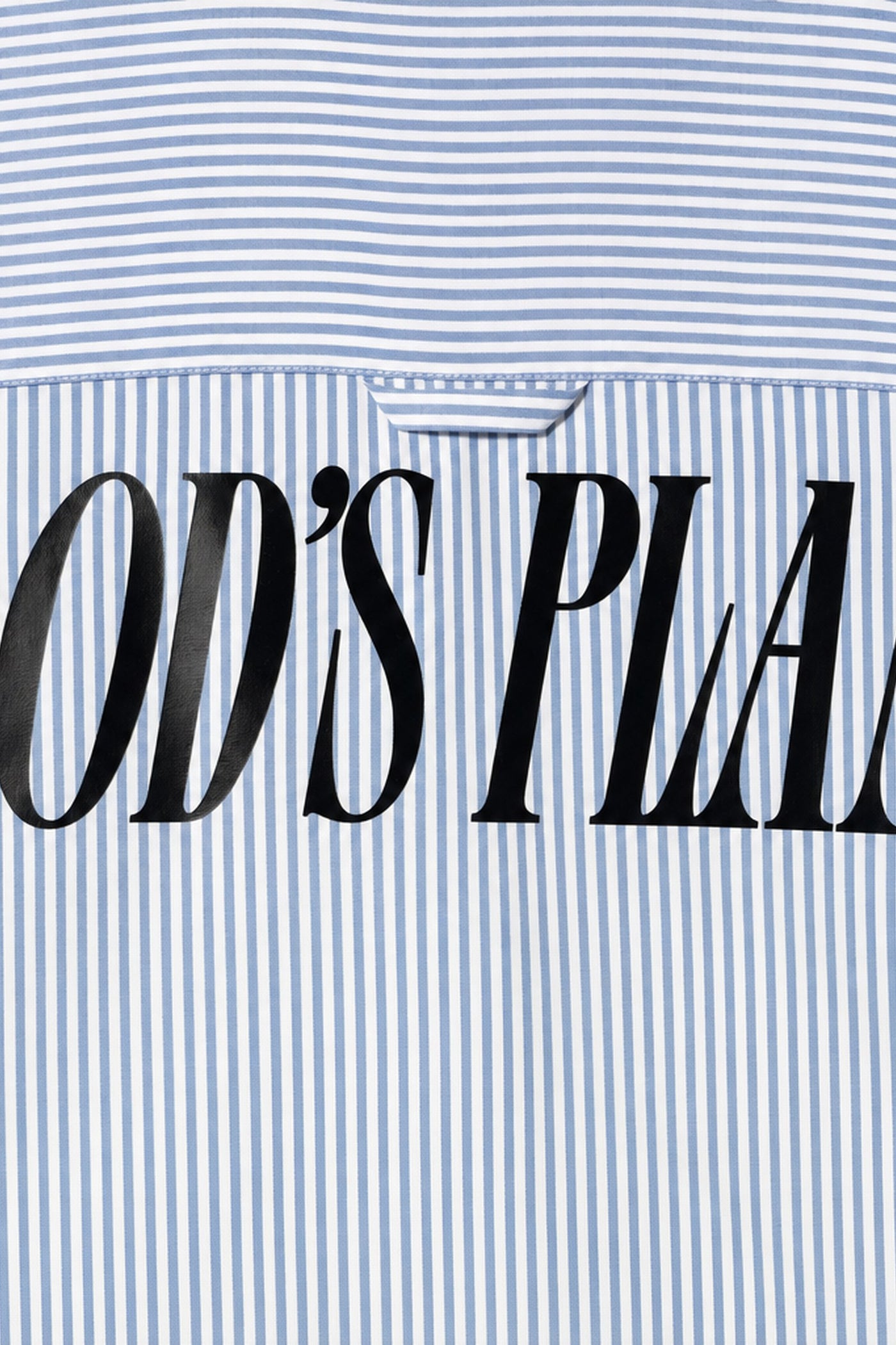 FFS cropped 2:3 | original_media:gid://shopify/MediaImage/30933931098215 | position:3 | Forfksake God's Plan Blue Striped Shirt