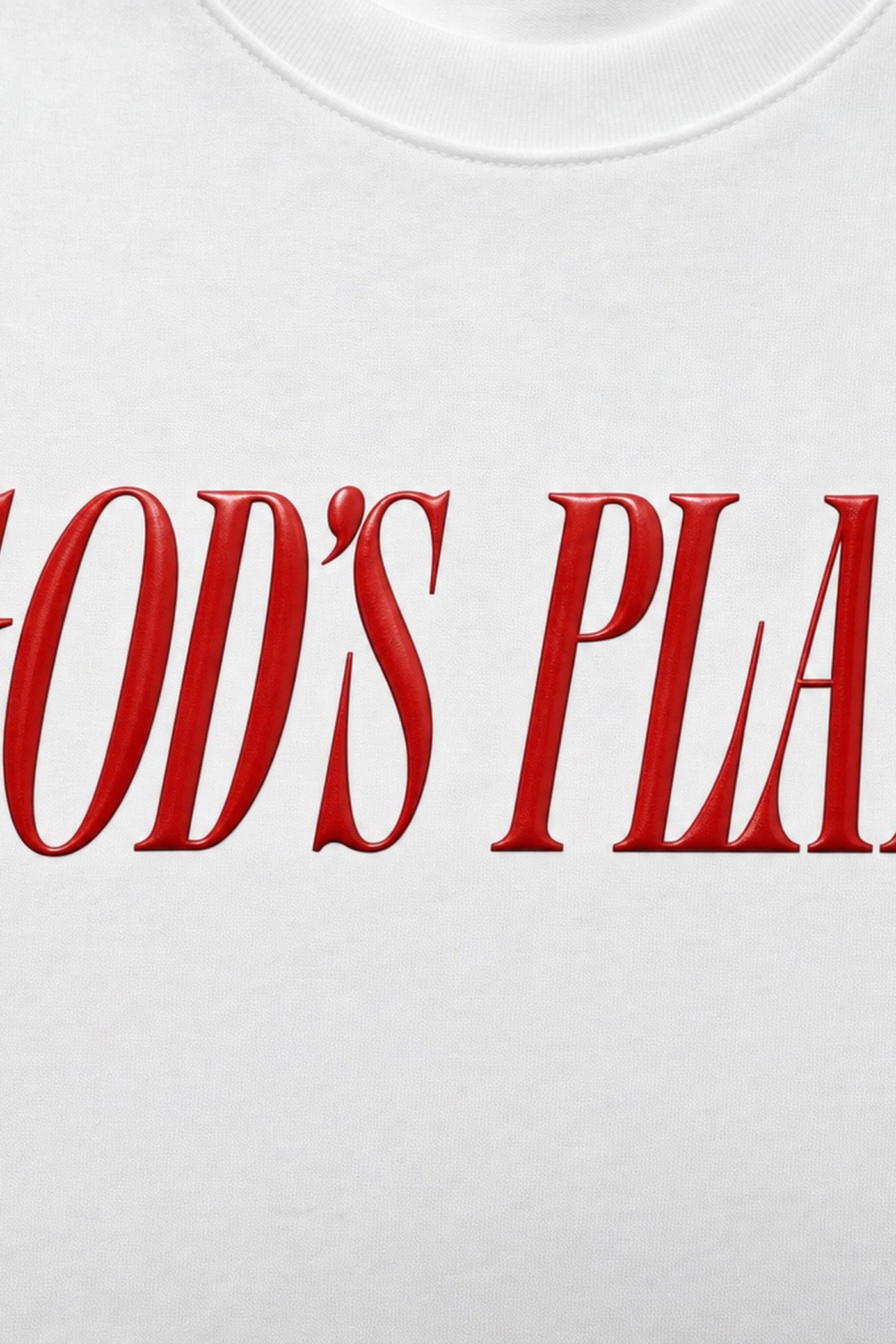 FFS cropped 2:3 | original_media:gid://shopify/MediaImage/30933943943271 | position:3 | Forfksake God's Plan White T-Shirt