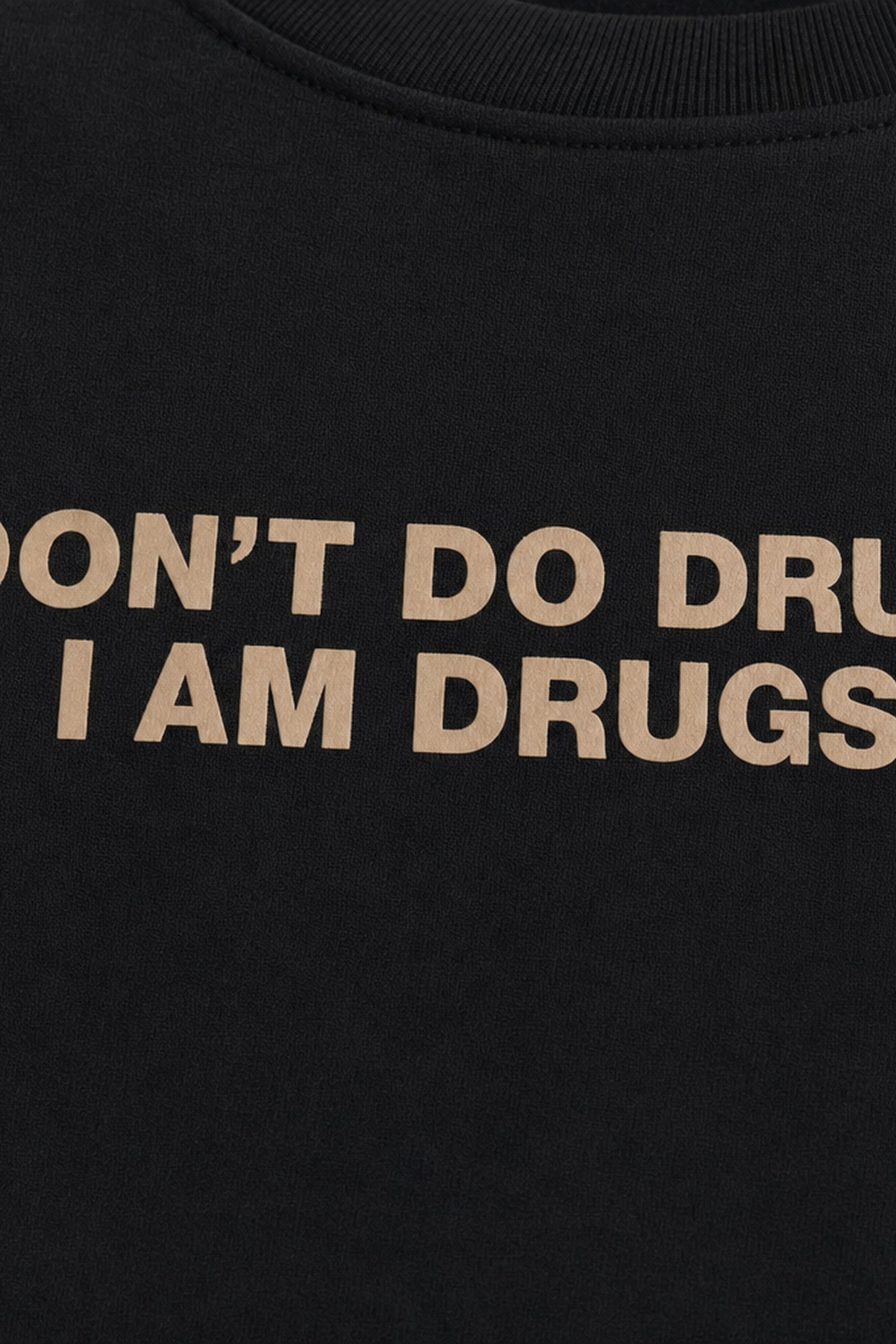 FFS cropped 2:3 | original_media:gid://shopify/MediaImage/30933981298791 | position:3 | Forfksake I Am Drugs T-Shirt Black