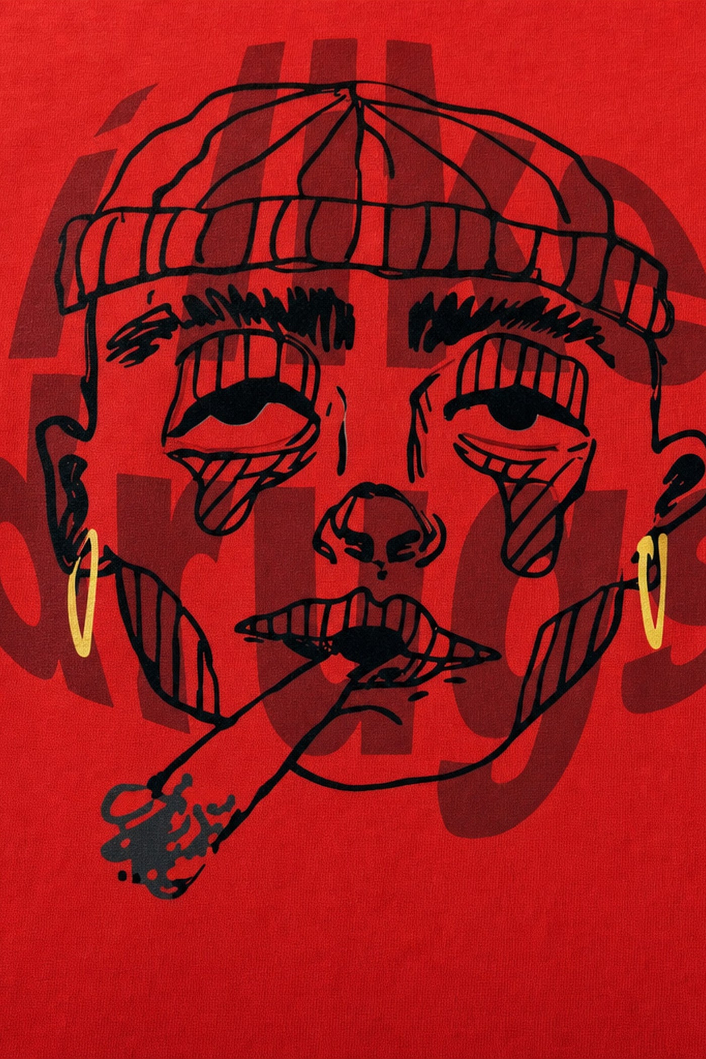 FFS cropped 2:3 | original_media:gid://shopify/MediaImage/30933991981159 | position:3 | Forfksake I Like Drugs T-Shirt(red)