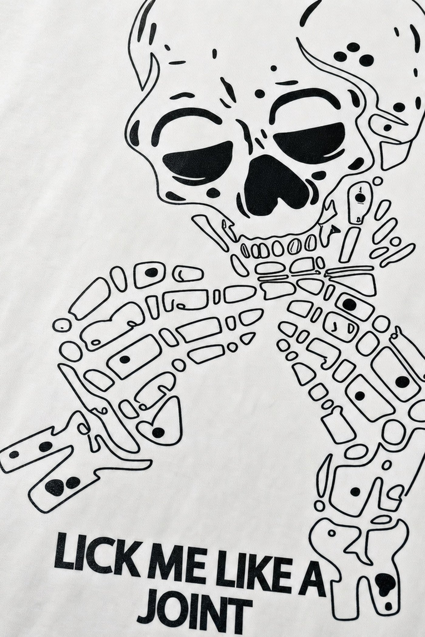 FFS cropped 2:3 | original_media:gid://shopify/MediaImage/30934009479271 | position:3 | Forfksake Just Lick It White T-Shirt