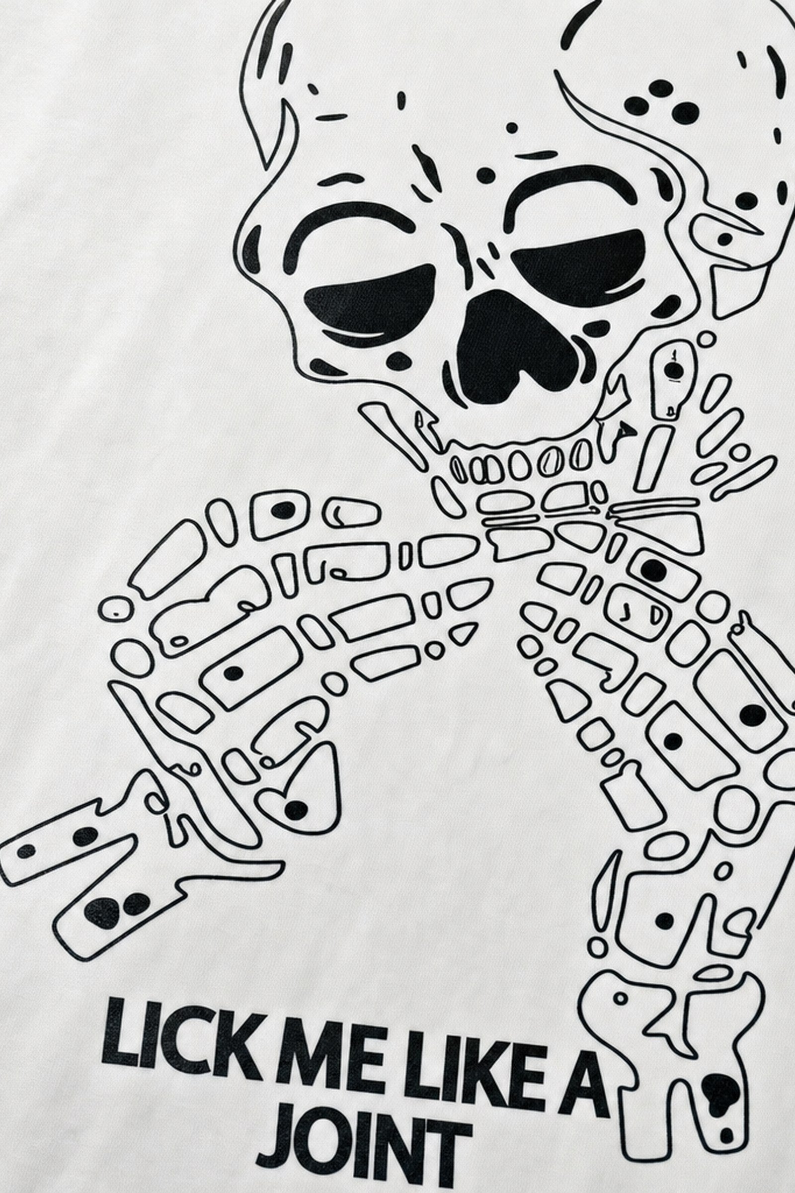 FFS cropped 2:3 | original_media:gid://shopify/MediaImage/30934009479271 | position:3 | Forfksake Just Lick It White T-Shirt