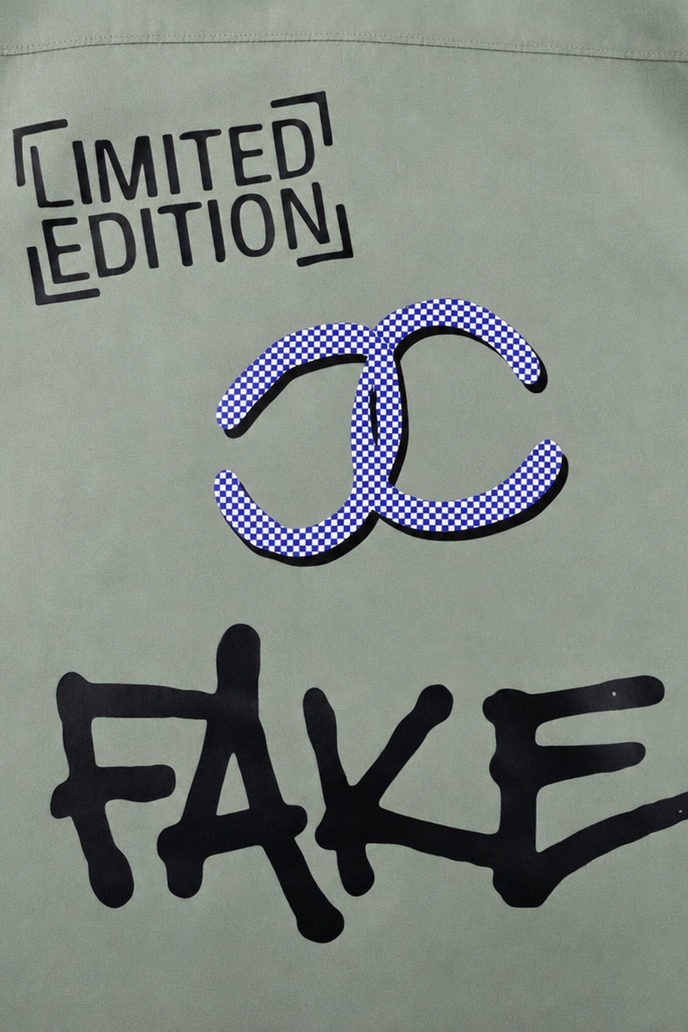 FFS cropped 2:3 | original_media:gid://shopify/MediaImage/30934015541351 | position:3 | Forfksake Limited Edition Fake Bowling Shirt (Sage Green)