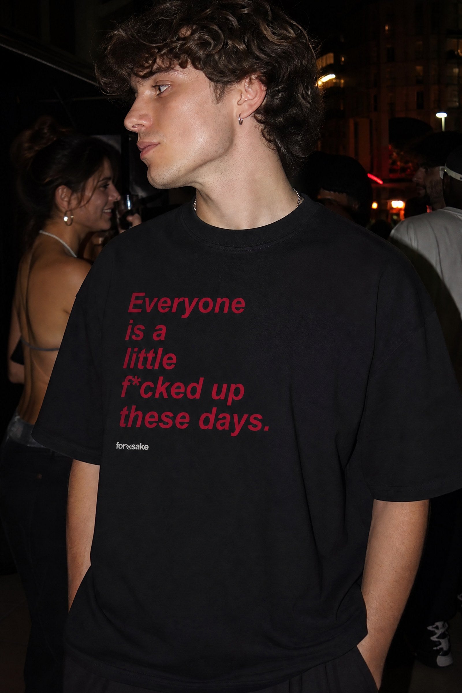 FFS cropped 2:3 | original_media:gid://shopify/MediaImage/30934017212519 | position:3 | Forfksake Little Fucked Up T-Shirt Black