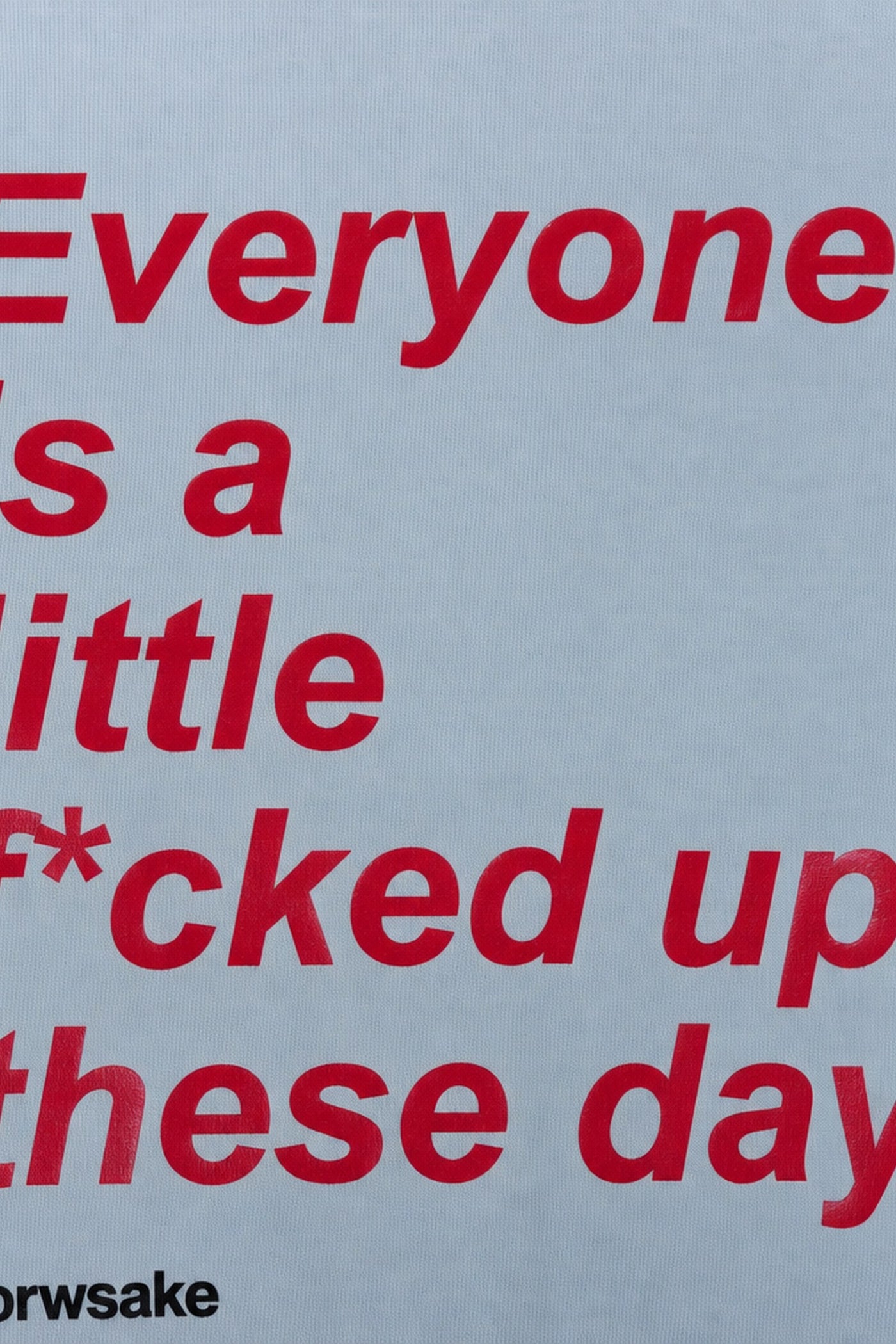 FFS cropped 2:3 | original_media:gid://shopify/MediaImage/30934017900647 | position:3 | Forfksake Little Fucked Up T-Shirt Ice Blue