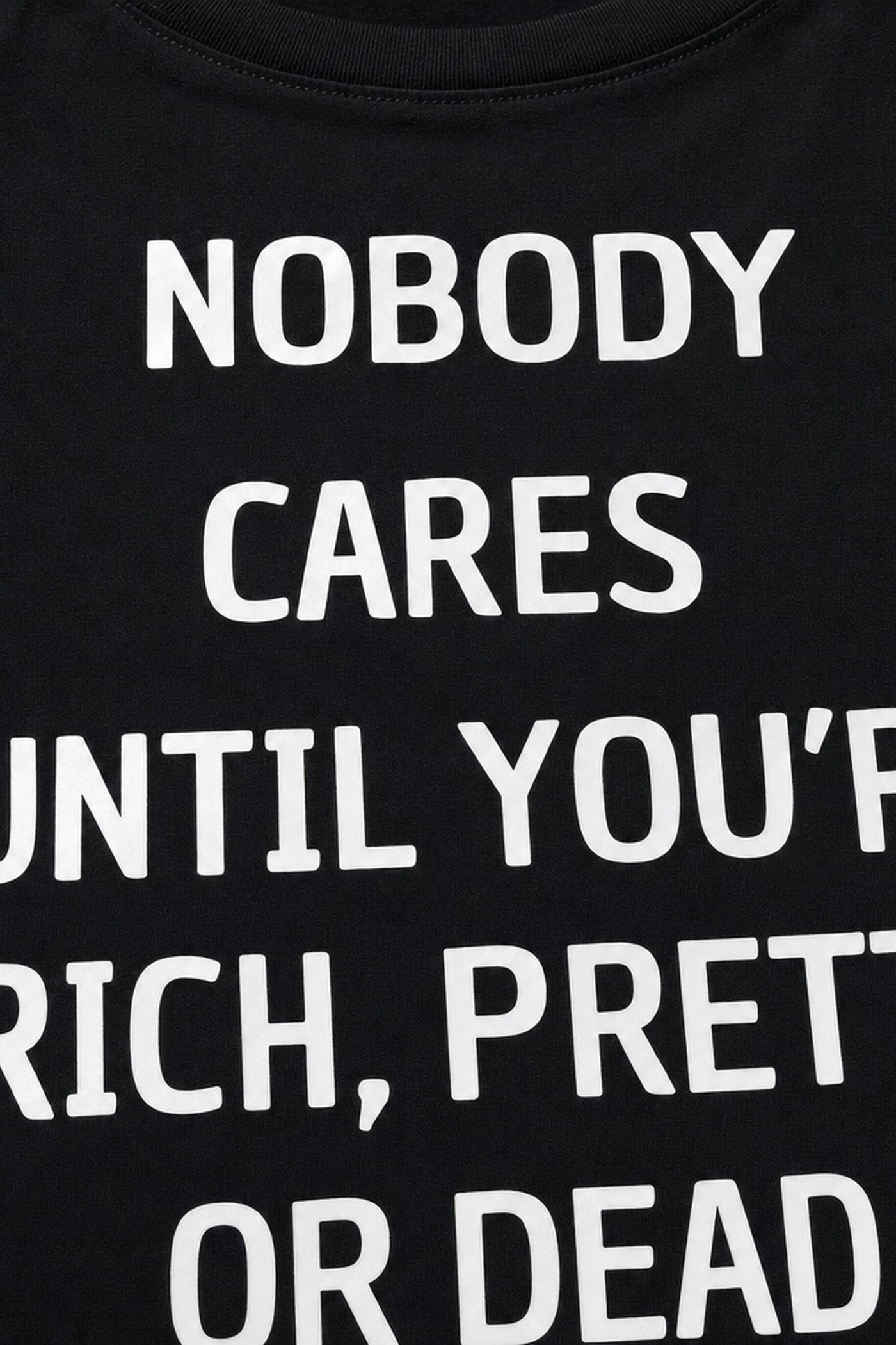 FFS cropped 2:3 | original_media:gid://shopify/MediaImage/30934097395815 | position:3 | Forfksake Nobody Black T-Shirt