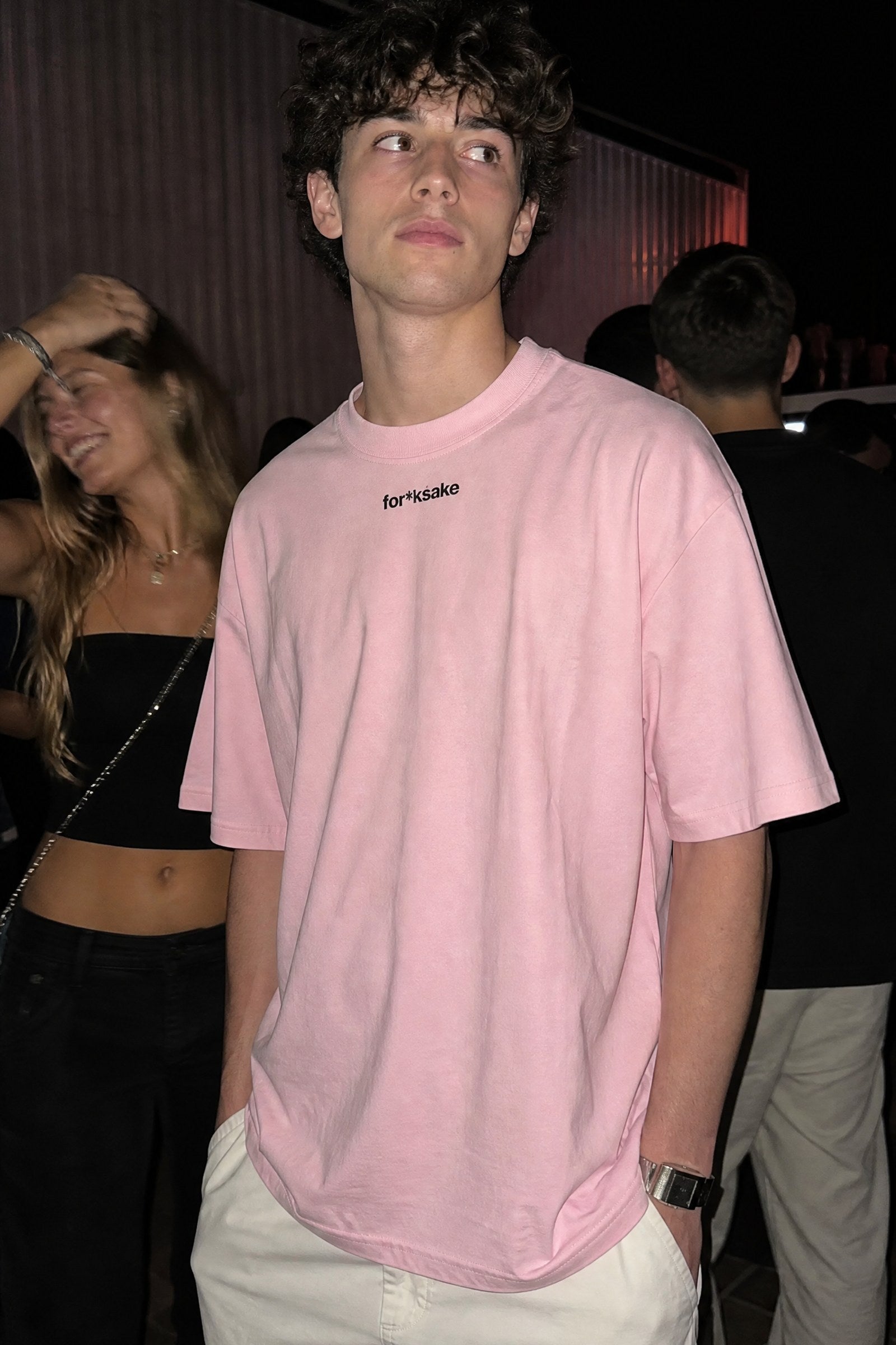 FFS cropped 2:3 | original_media:gid://shopify/MediaImage/30934099492967 | position:3 | Forfksake Nobody Pink T-Shirt