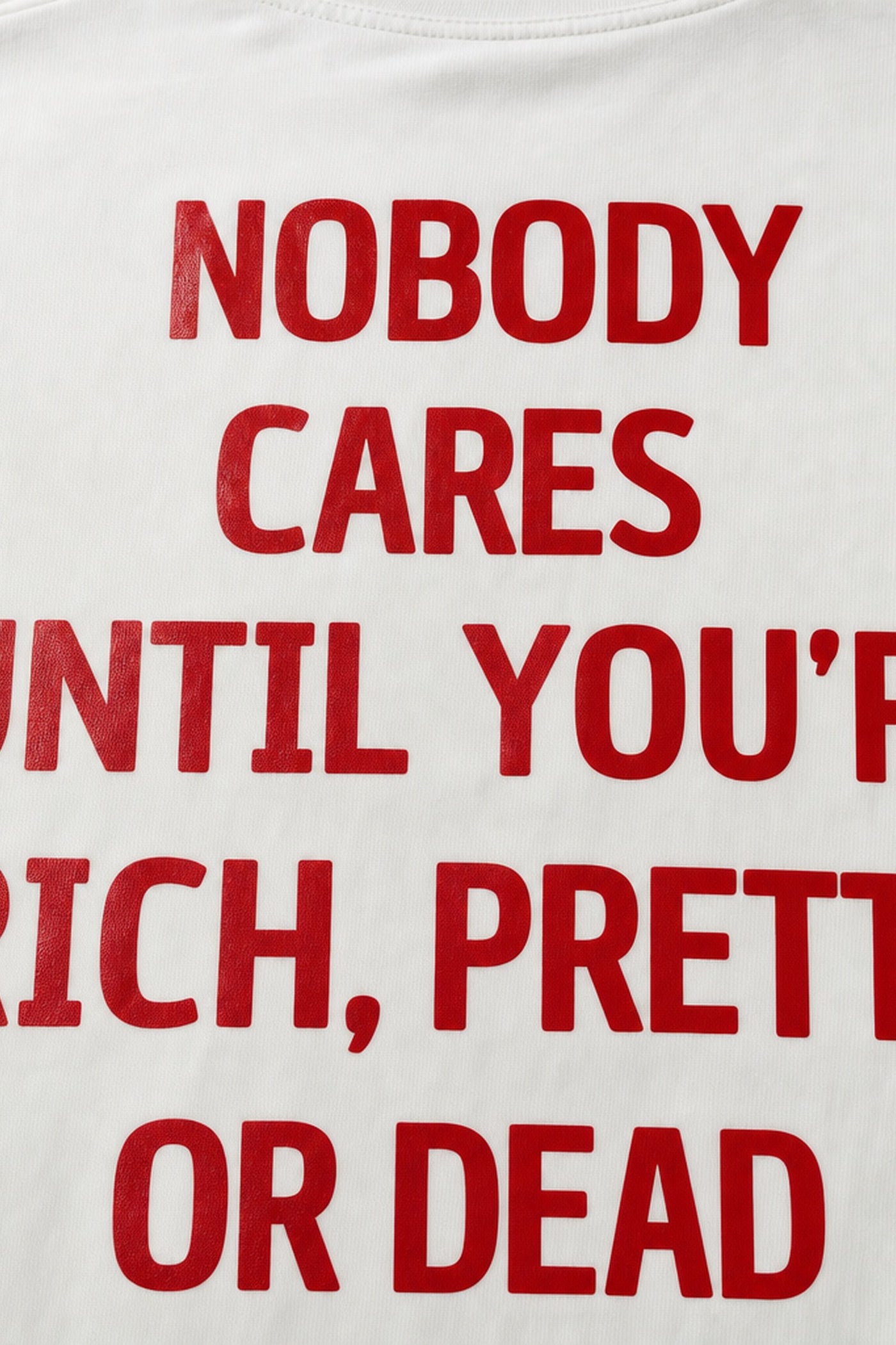FFS cropped 2:3 | original_media:gid://shopify/MediaImage/30934100213863 | position:3 | Forfksake Nobody White T-Shirt