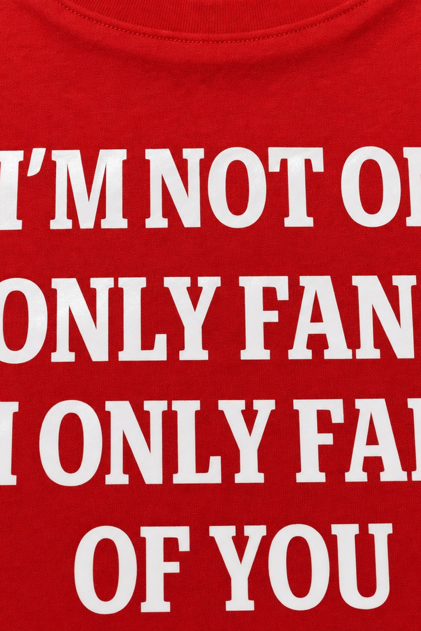 FFS cropped 2:3 | original_media:gid://shopify/MediaImage/30934101786727 | position:3 | Forfksake Only Fans T-Shirt Red