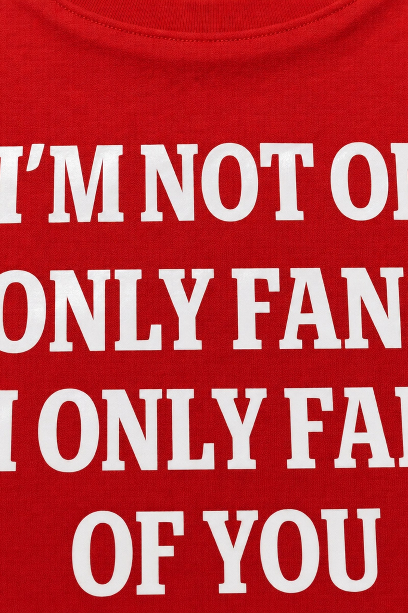 FFS cropped 2:3 | original_media:gid://shopify/MediaImage/30934101786727 | position:3 | Forfksake Only Fans T-Shirt Red