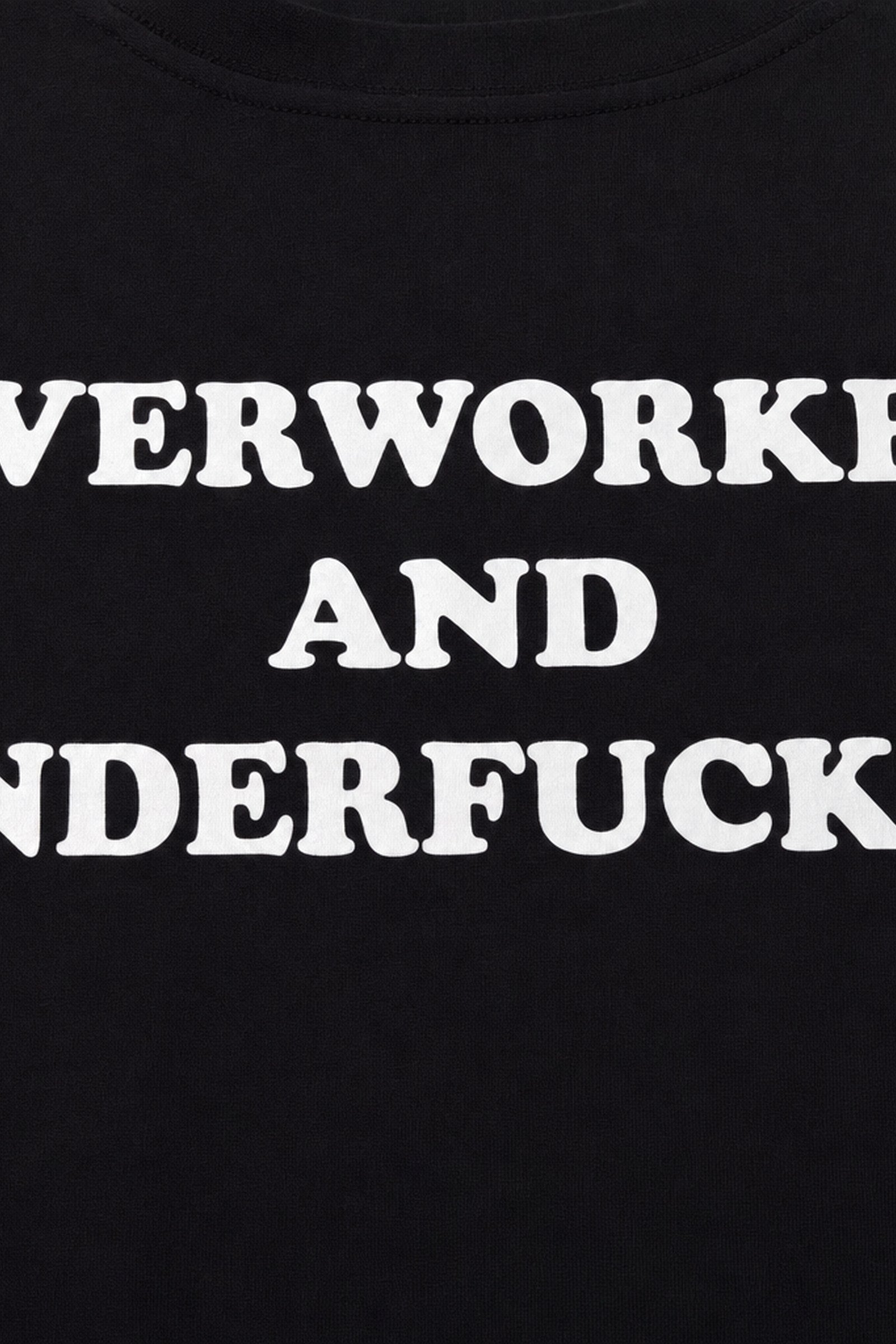 FFS cropped 2:3 | original_media:gid://shopify/MediaImage/30934111912039 | position:3 | Forfksake Overworked And Underfucked T-Shirt Black