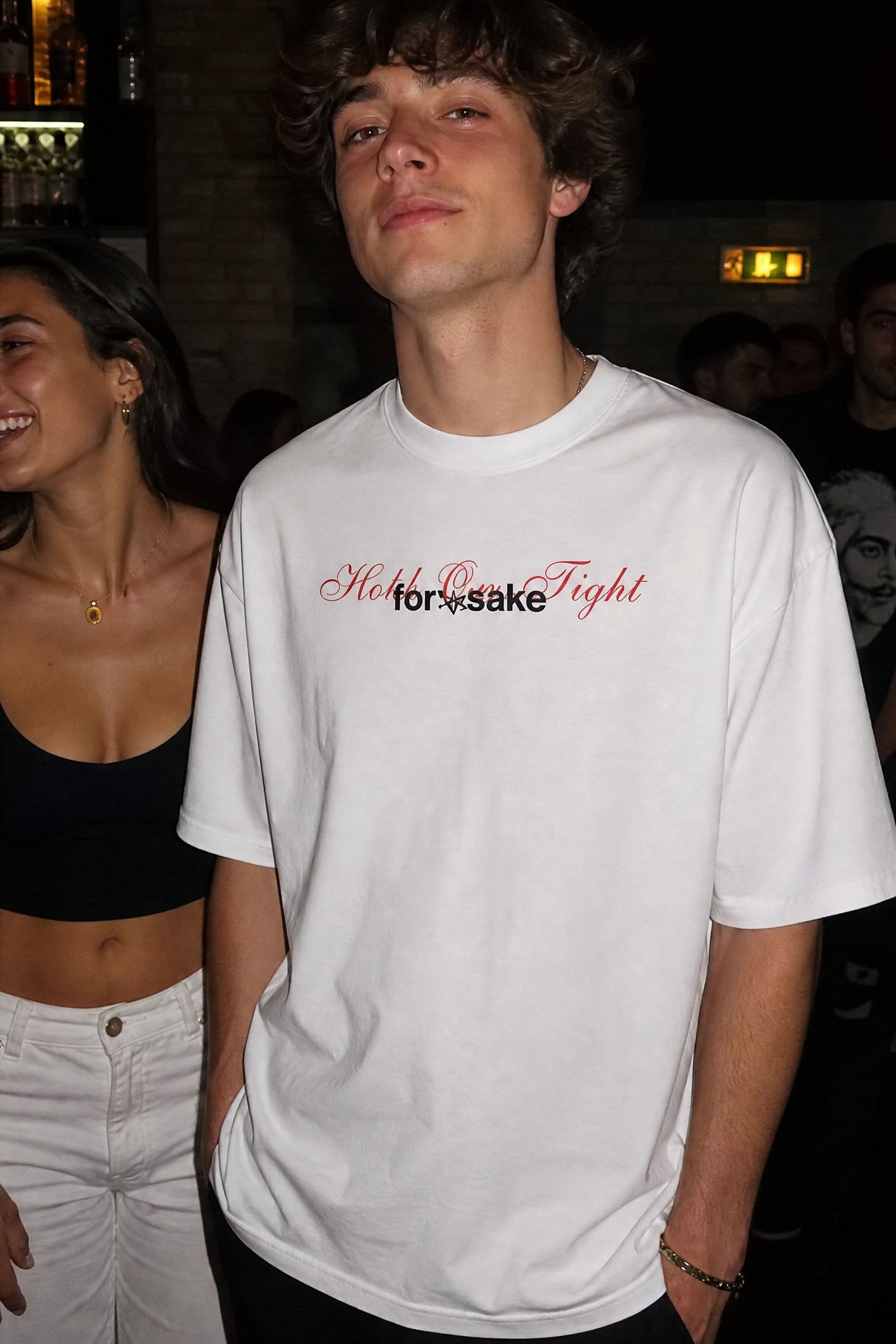 FFS cropped 2:3 | original_media:gid://shopify/MediaImage/30934127804519 | position:3 | Forfksake Play Your Hand White T-Shirt