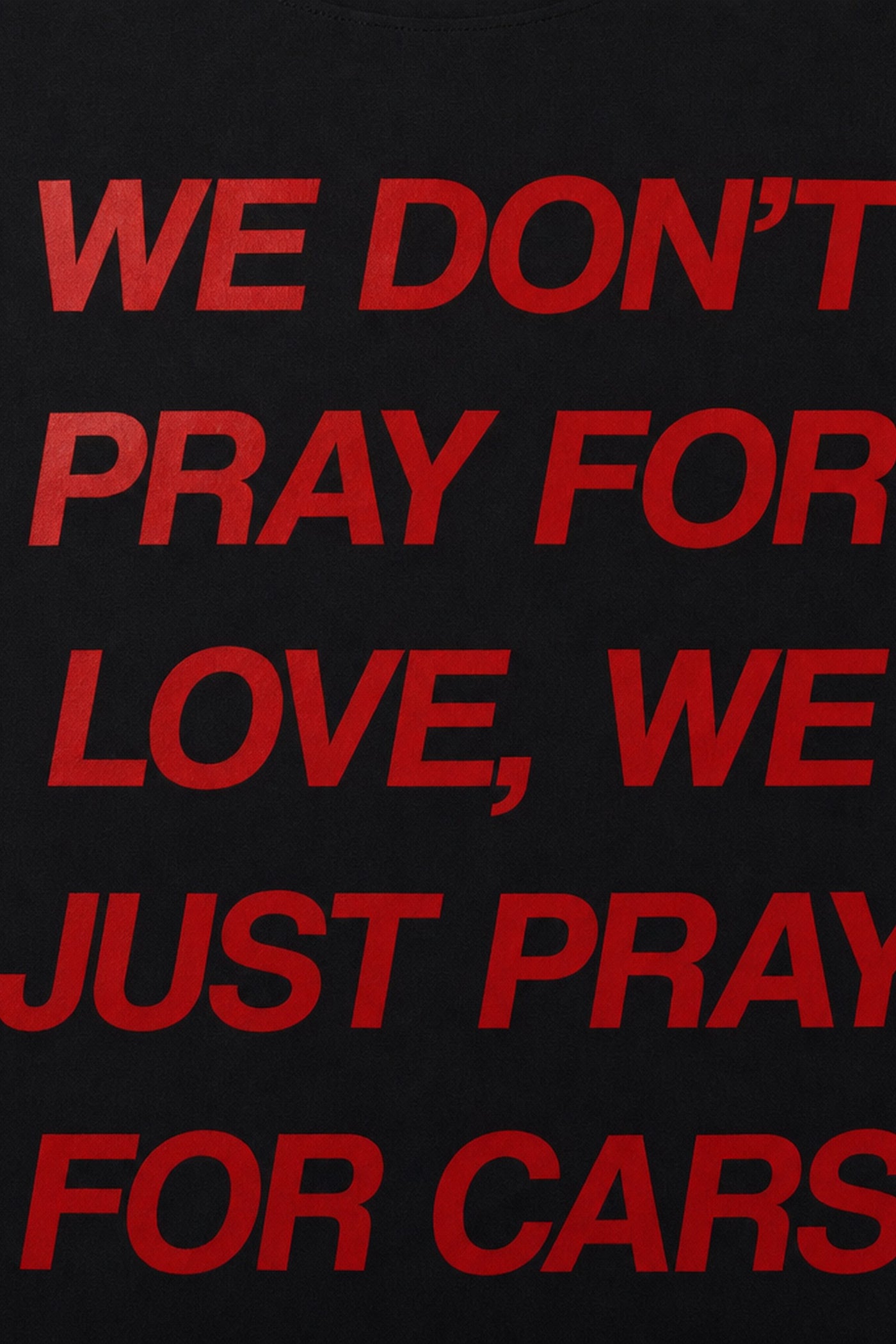 FFS cropped 2:3 | original_media:gid://shopify/MediaImage/30934135439463 | position:3 | Forfksake Pray For Cars T-Shirt Black
