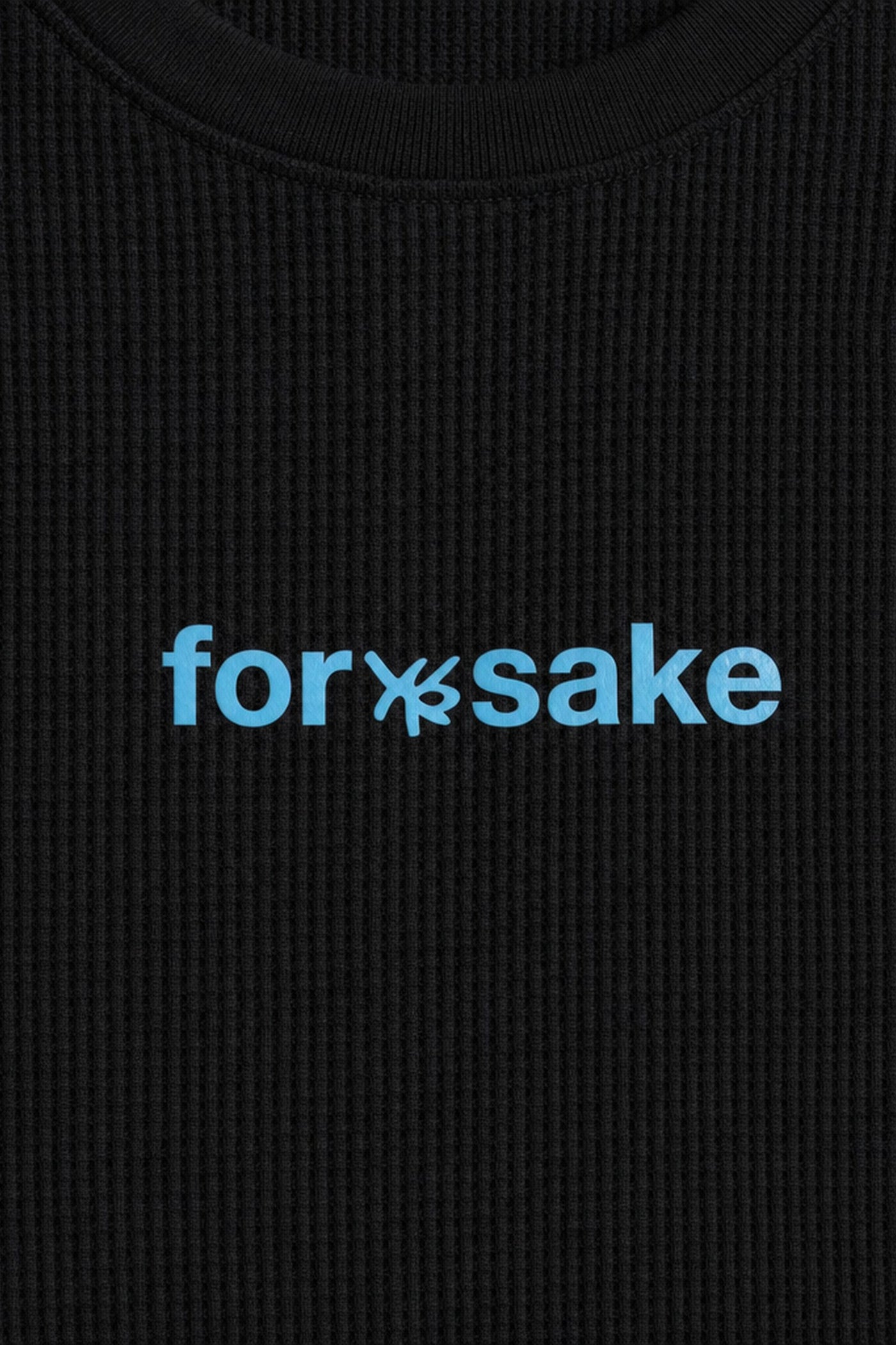 FFS cropped 2:3 | original_media:gid://shopify/MediaImage/30934138650727 | position:3 | Forfksake Pray For Nothing Waffle Long Sleeve Black