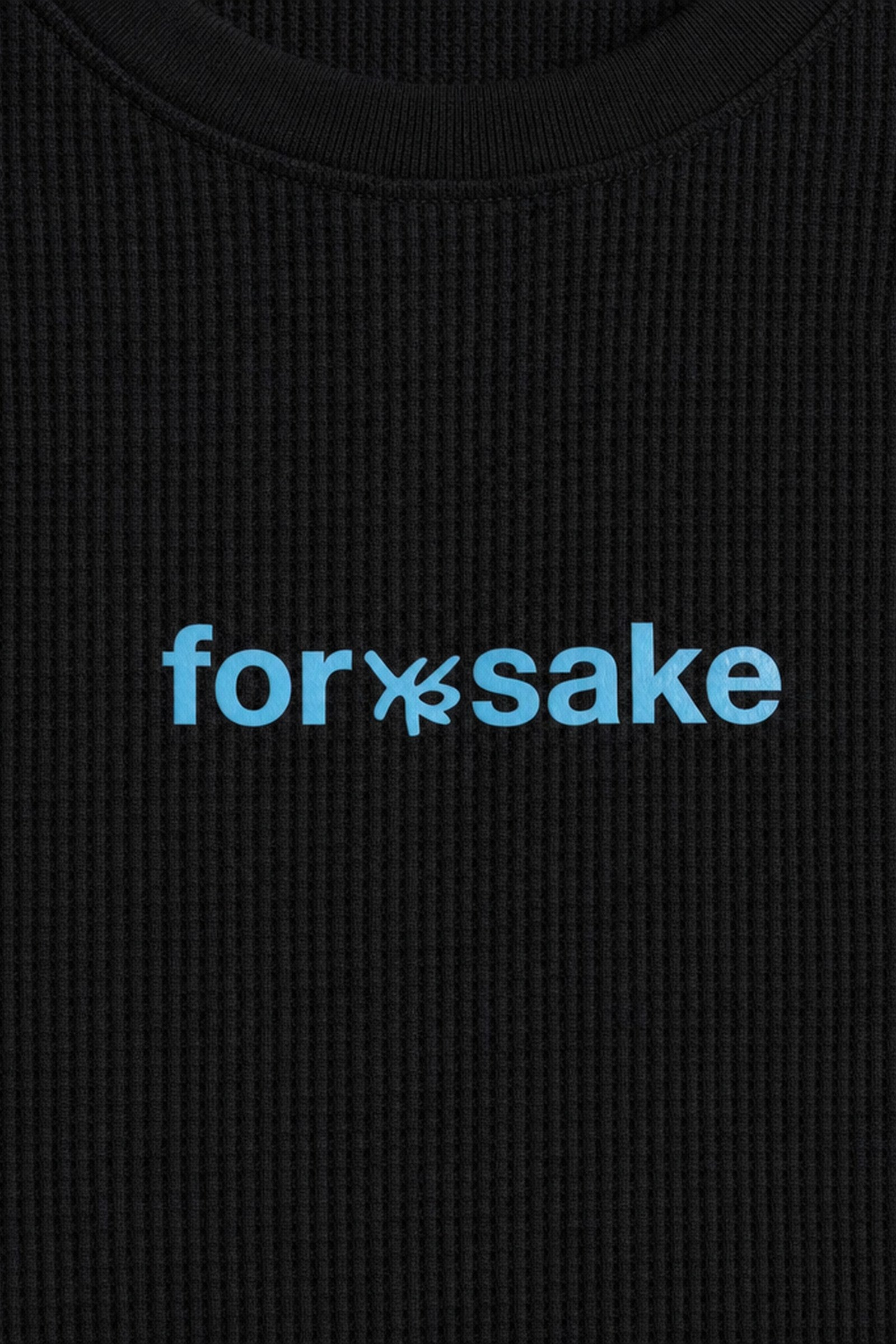 FFS cropped 2:3 | original_media:gid://shopify/MediaImage/30934138650727 | position:3 | Forfksake Pray For Nothing Waffle Long Sleeve Black