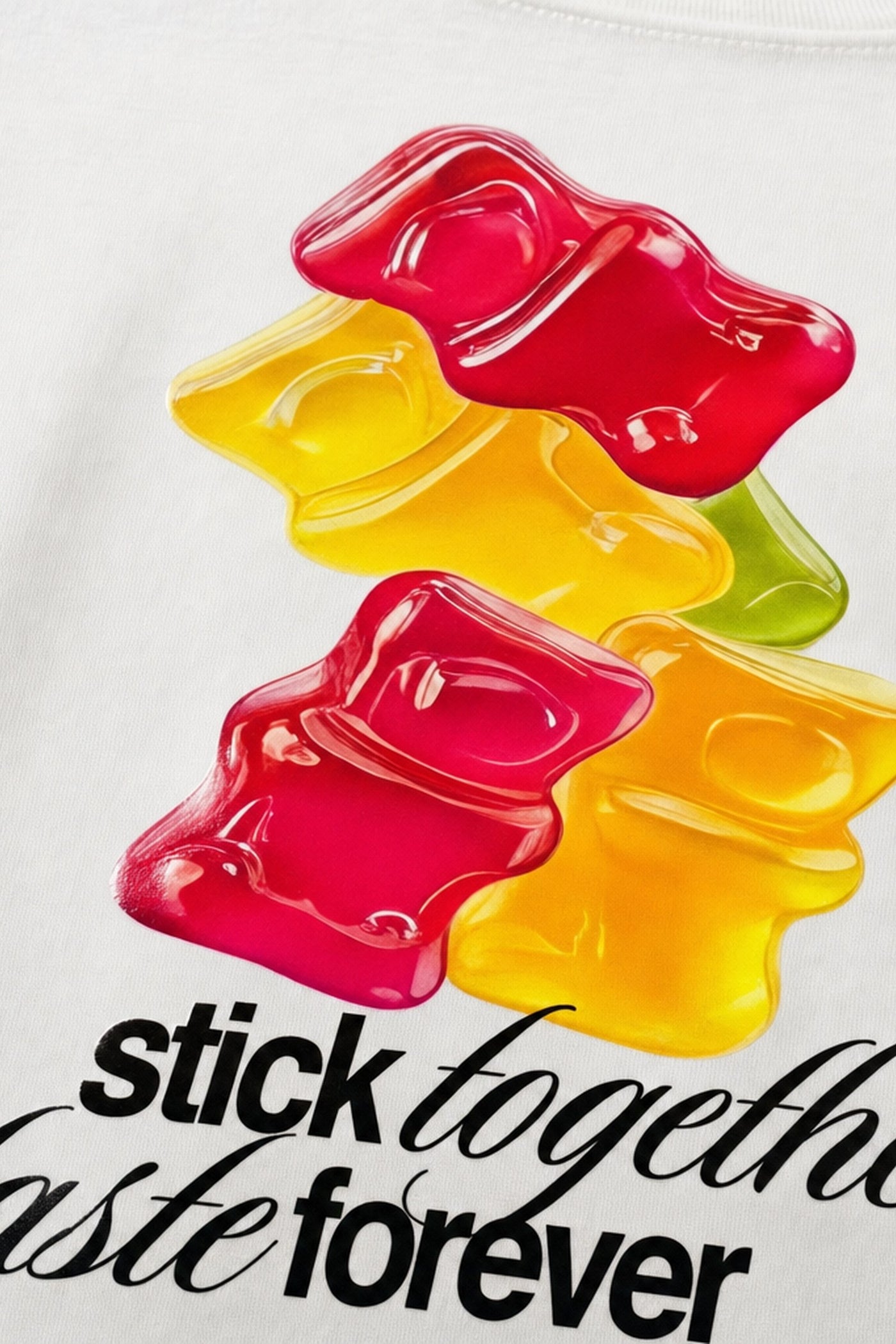 FFS cropped 2:3 | original_media:gid://shopify/MediaImage/30934231285863 | position:3 | Forfksake Stick Together White T-Shirt