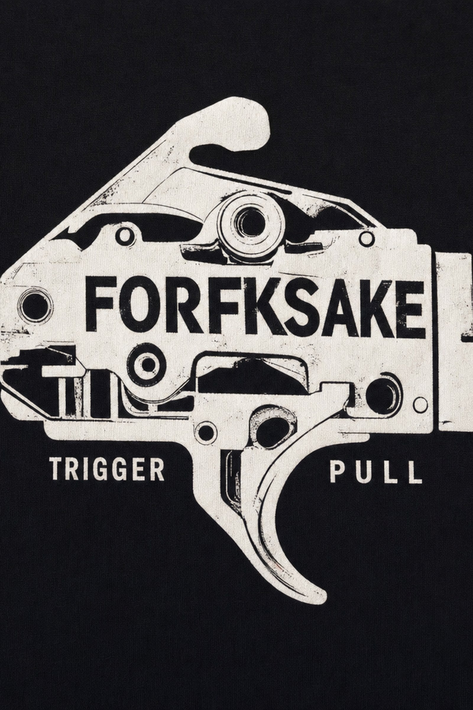 FFS cropped 2:3 | original_media:gid://shopify/MediaImage/30934261694567 | position:3 | Forfksake Trigger Pull Tee - Black