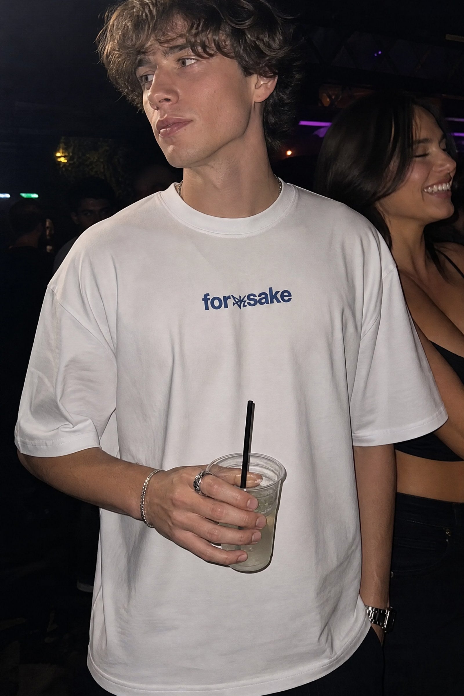 FFS cropped 2:3 | original_media:gid://shopify/MediaImage/30934266740839 | position:3 | Forfksake Turn My Back White T-Shirt