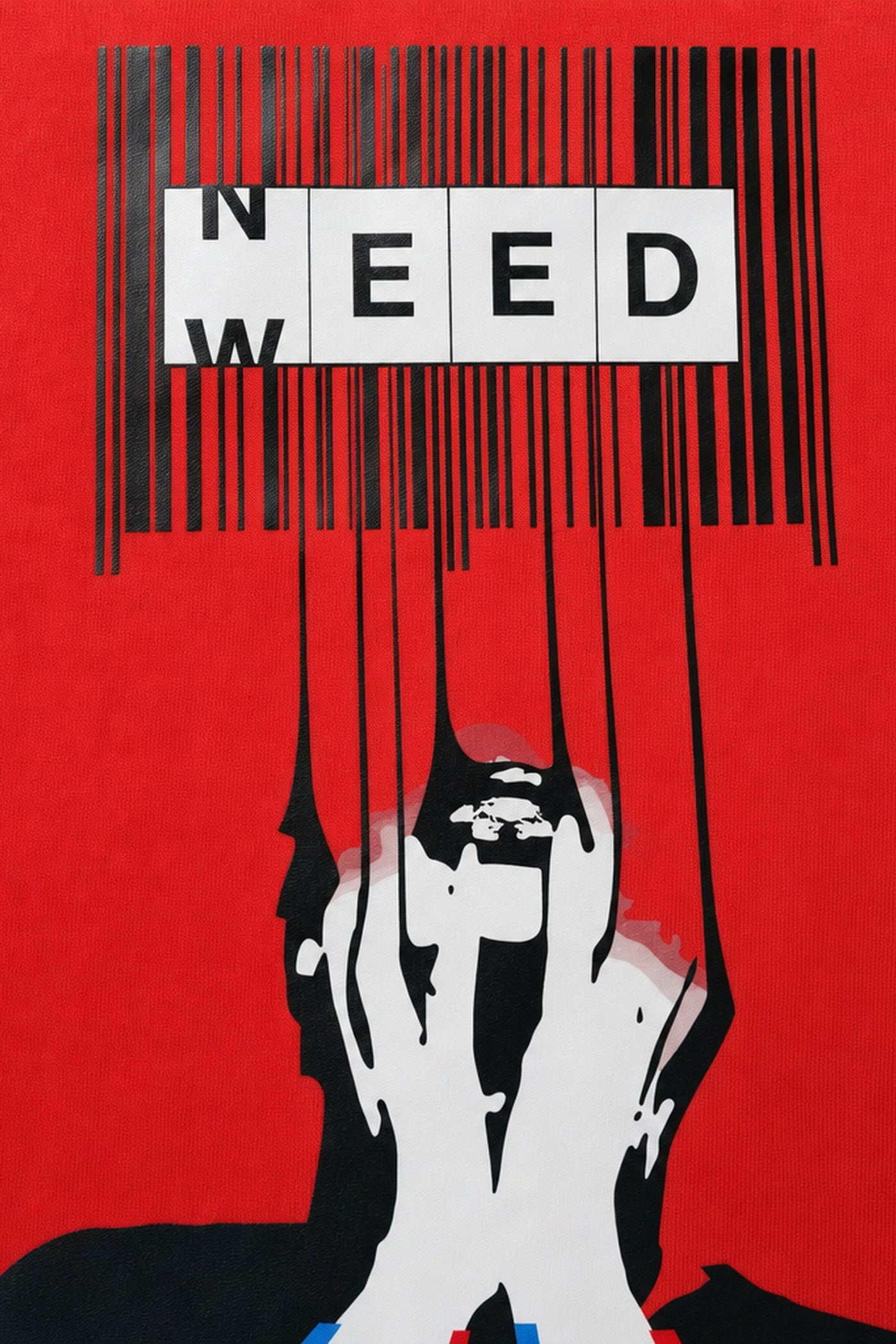 FFS cropped 2:3 | original_media:gid://shopify/MediaImage/30934277914727 | position:3 | Forfksake Weed Is Need T-Shirt(red)