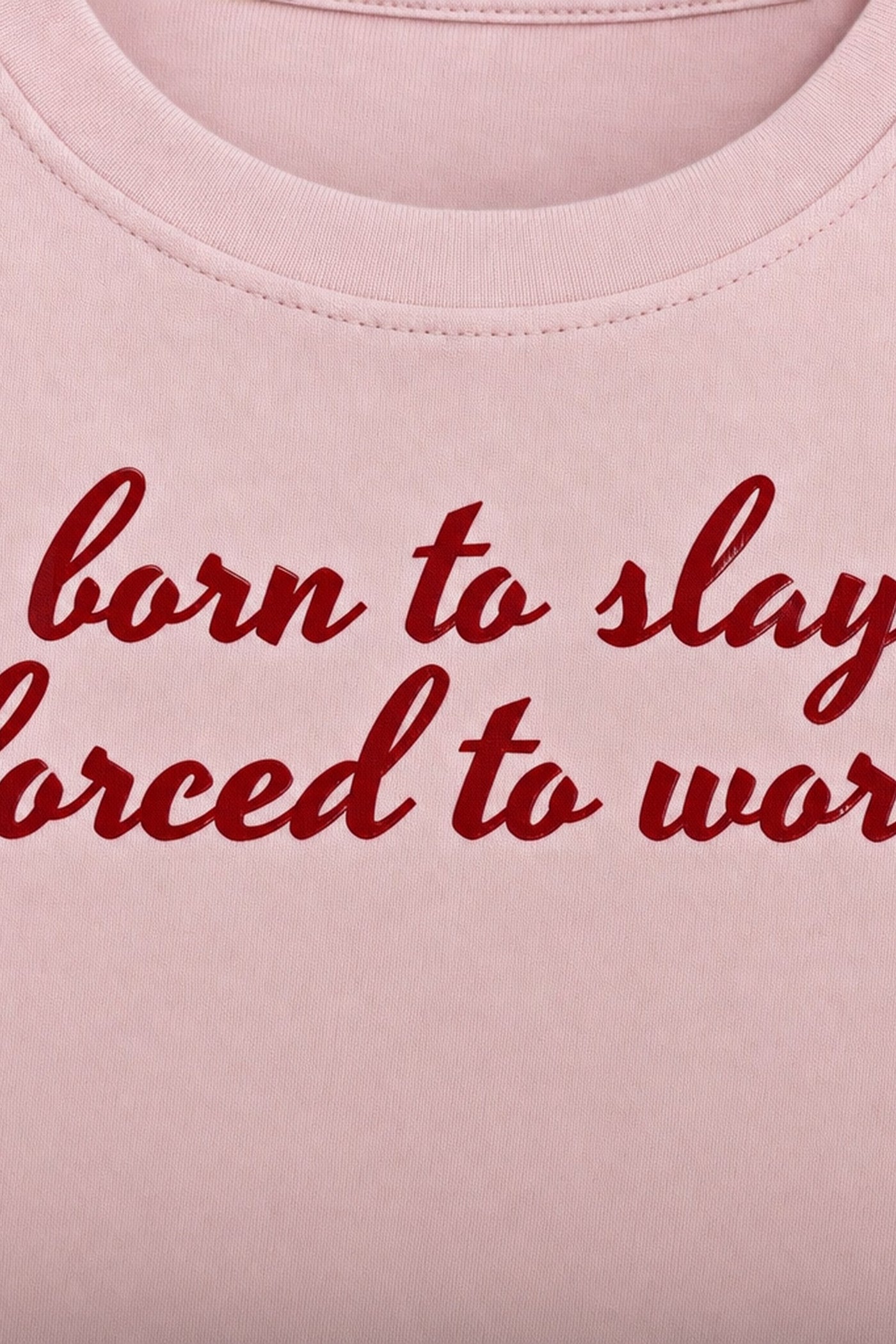 FFS cropped 2:3 | original_media:gid://shopify/MediaImage/30934298919015 | position:3 | Forfksake Work Pink Baby Tee