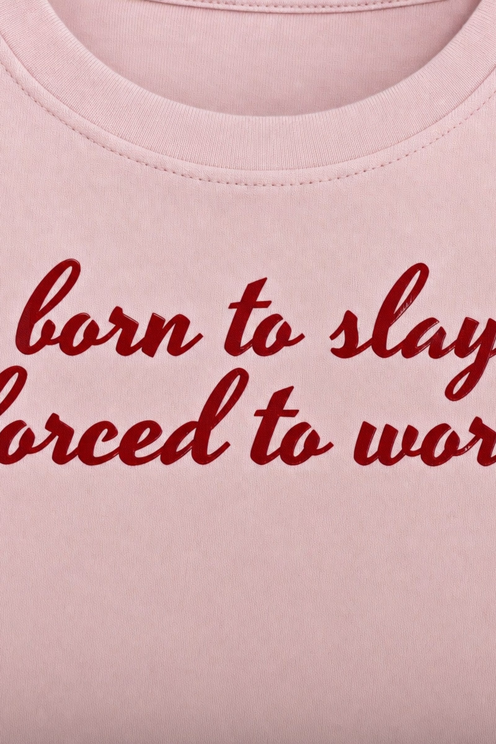 FFS cropped 2:3 | original_media:gid://shopify/MediaImage/30934298919015 | position:3 | Forfksake Work Pink Baby Tee