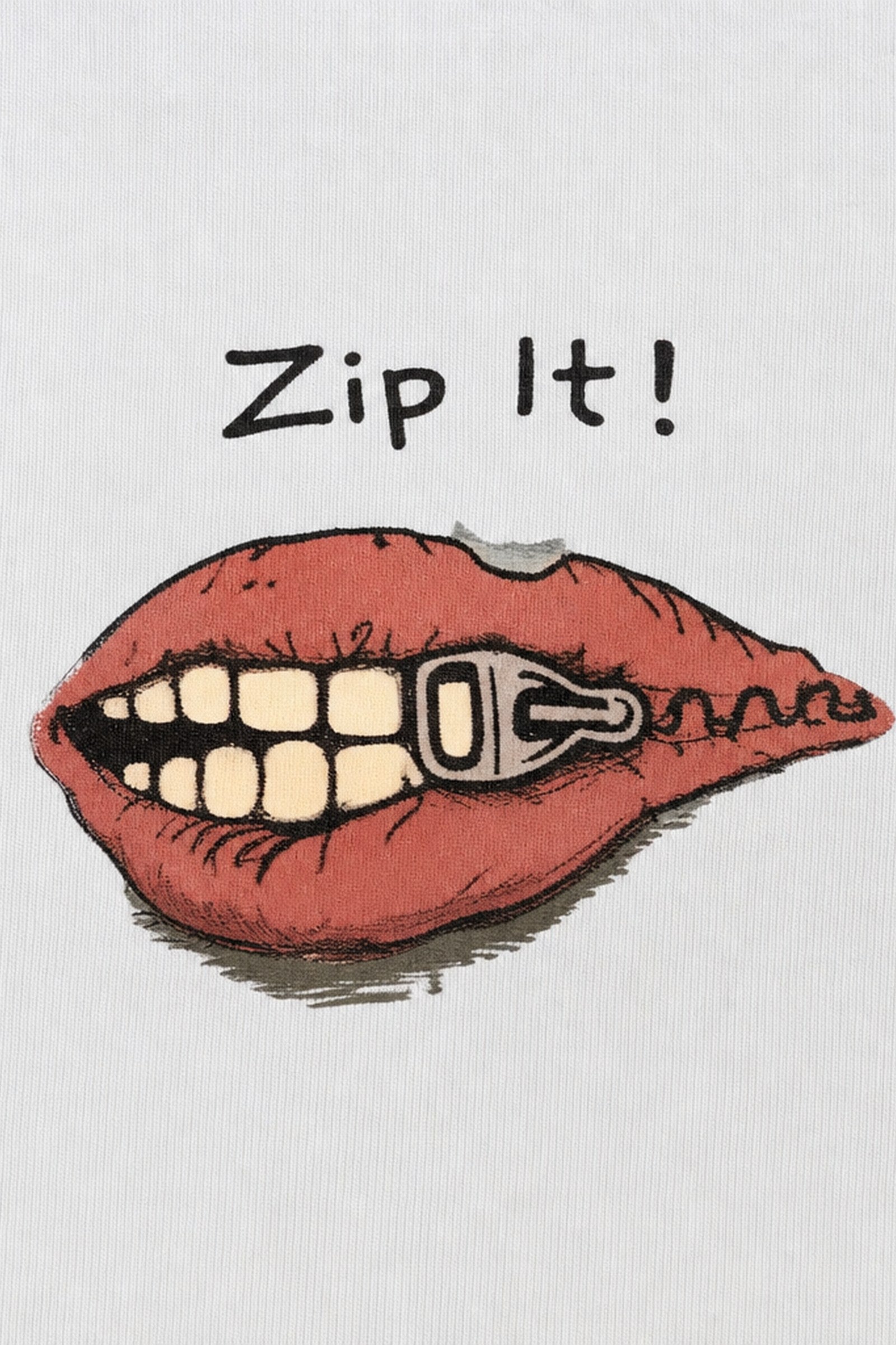 FFS cropped 2:3 | original_media:gid://shopify/MediaImage/30934310715495 | position:3 | Forfksake Zip It Baby Tee