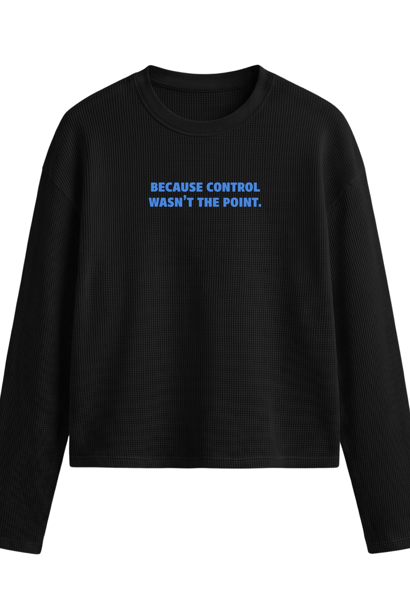 FFS cropped 2:3 | original_media:gid://shopify/MediaImage/30933435416679 | position:4 | Forfksake Absolut 00 Waffle Long Sleeve Black