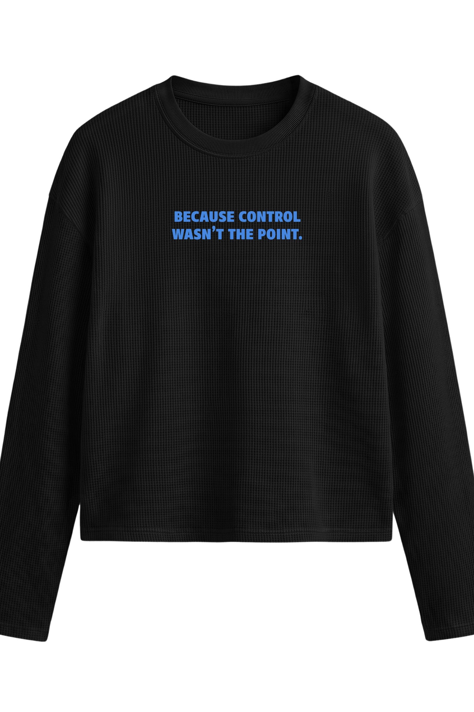 FFS cropped 2:3 | original_media:gid://shopify/MediaImage/30933435416679 | position:4 | Forfksake Absolut 00 Waffle Long Sleeve Black