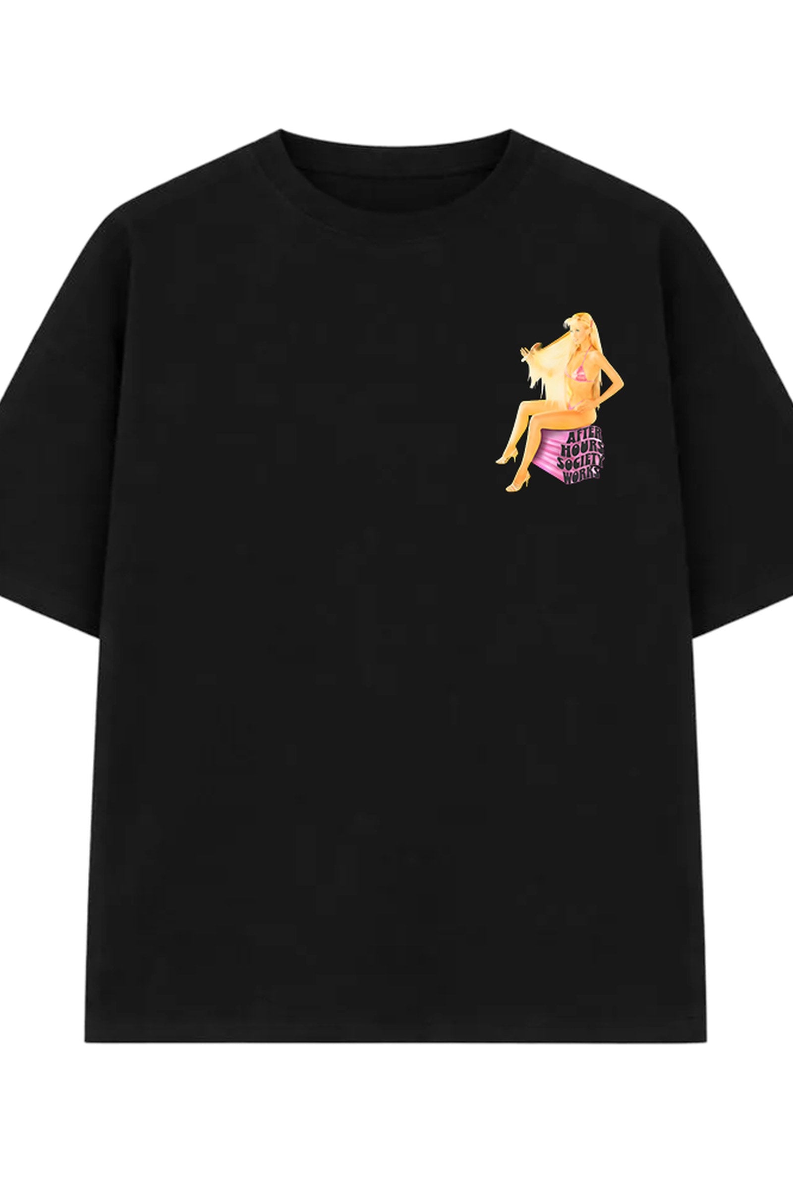 FFS cropped 2:3 | original_media:gid://shopify/MediaImage/30933457174631 | position:4 | Forfksake After Hours Muse Tee - Black
