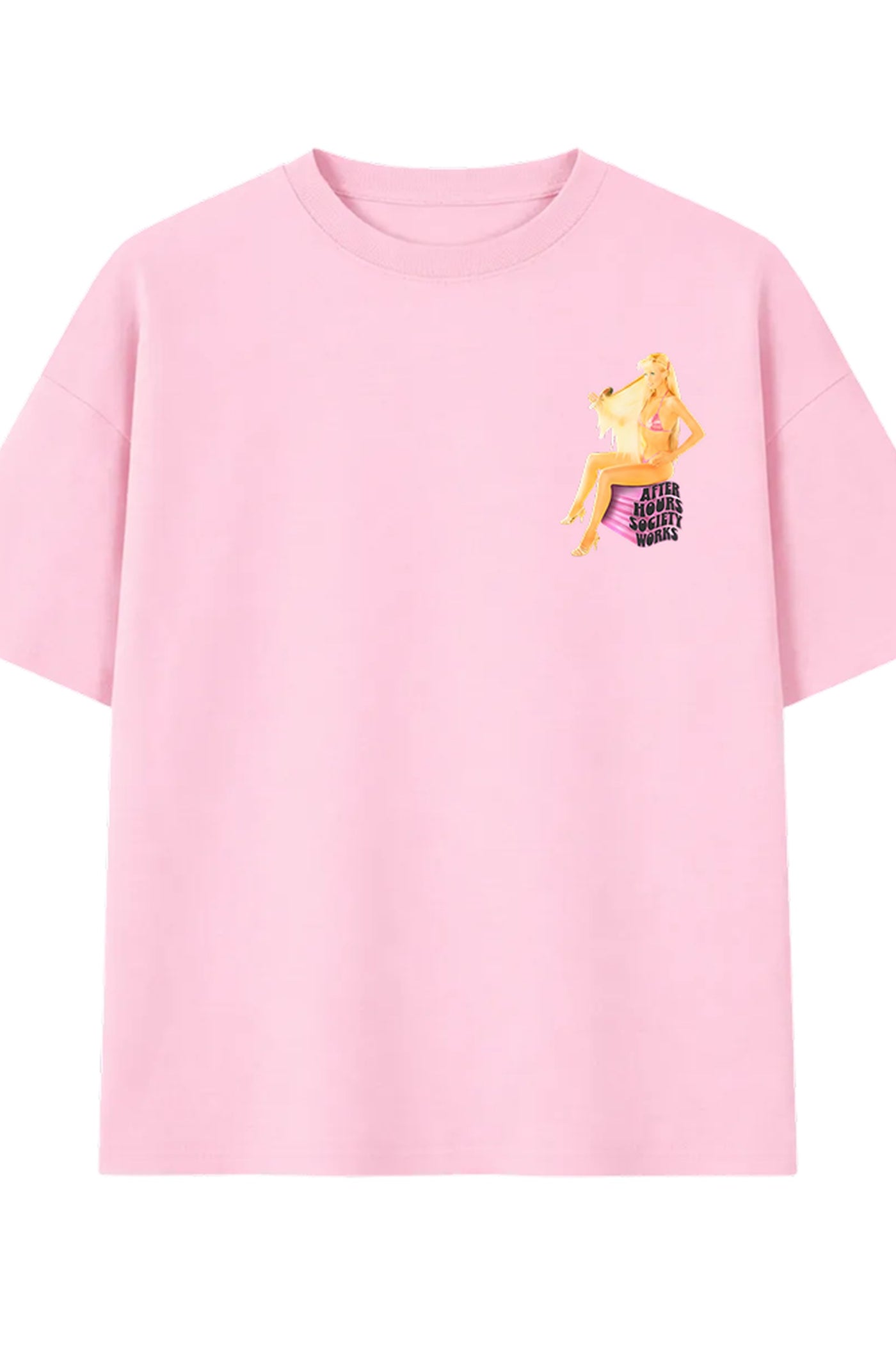 FFS cropped 2:3 | original_media:gid://shopify/MediaImage/30933485879399 | position:4 | Forfksake After Hours Muse Tee - Pink