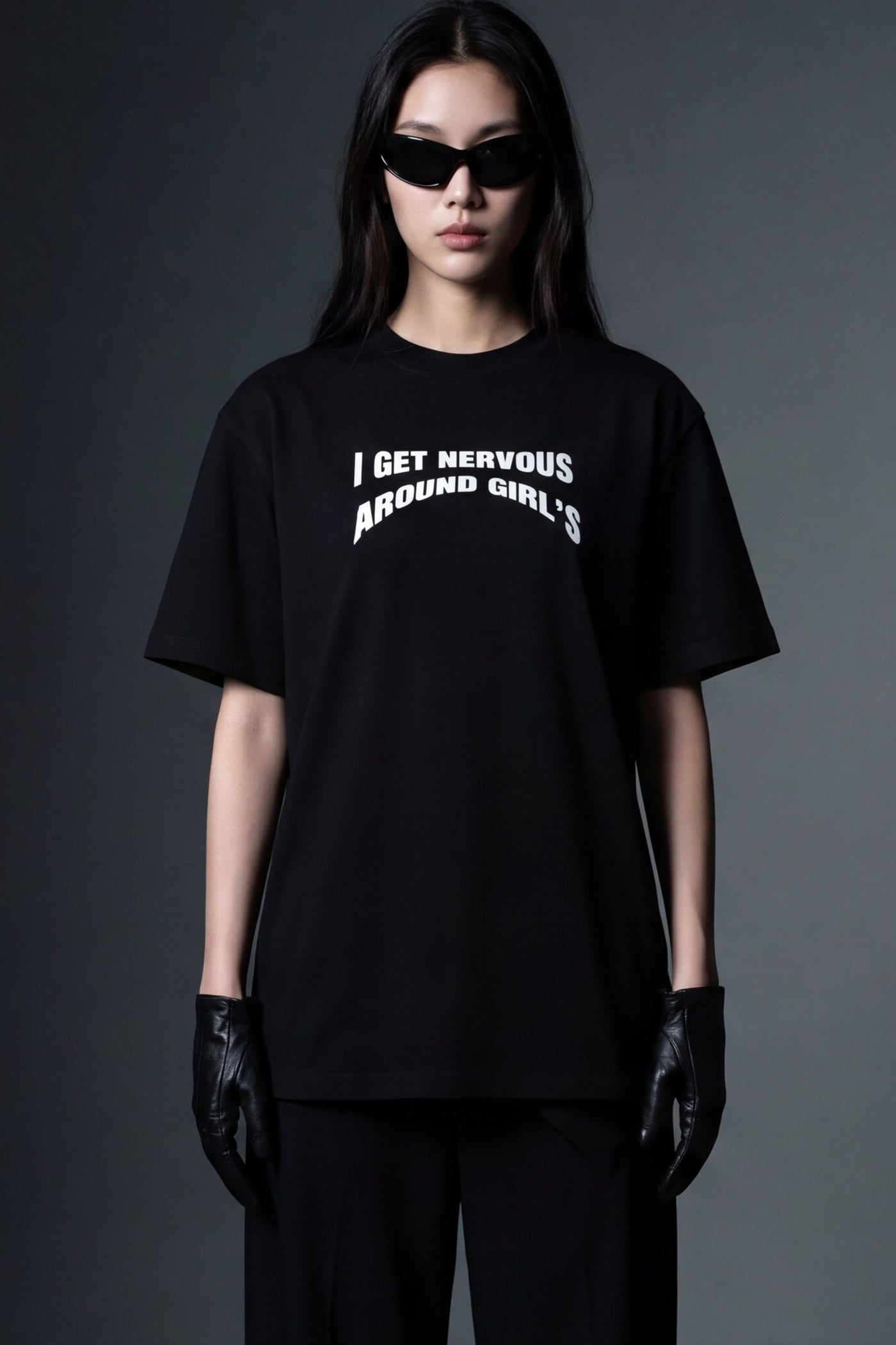 FFS cropped 2:3 | original_media:gid://shopify/MediaImage/30933644673127 | position:4 | Forfksake Around Girl's Black T-Shirt