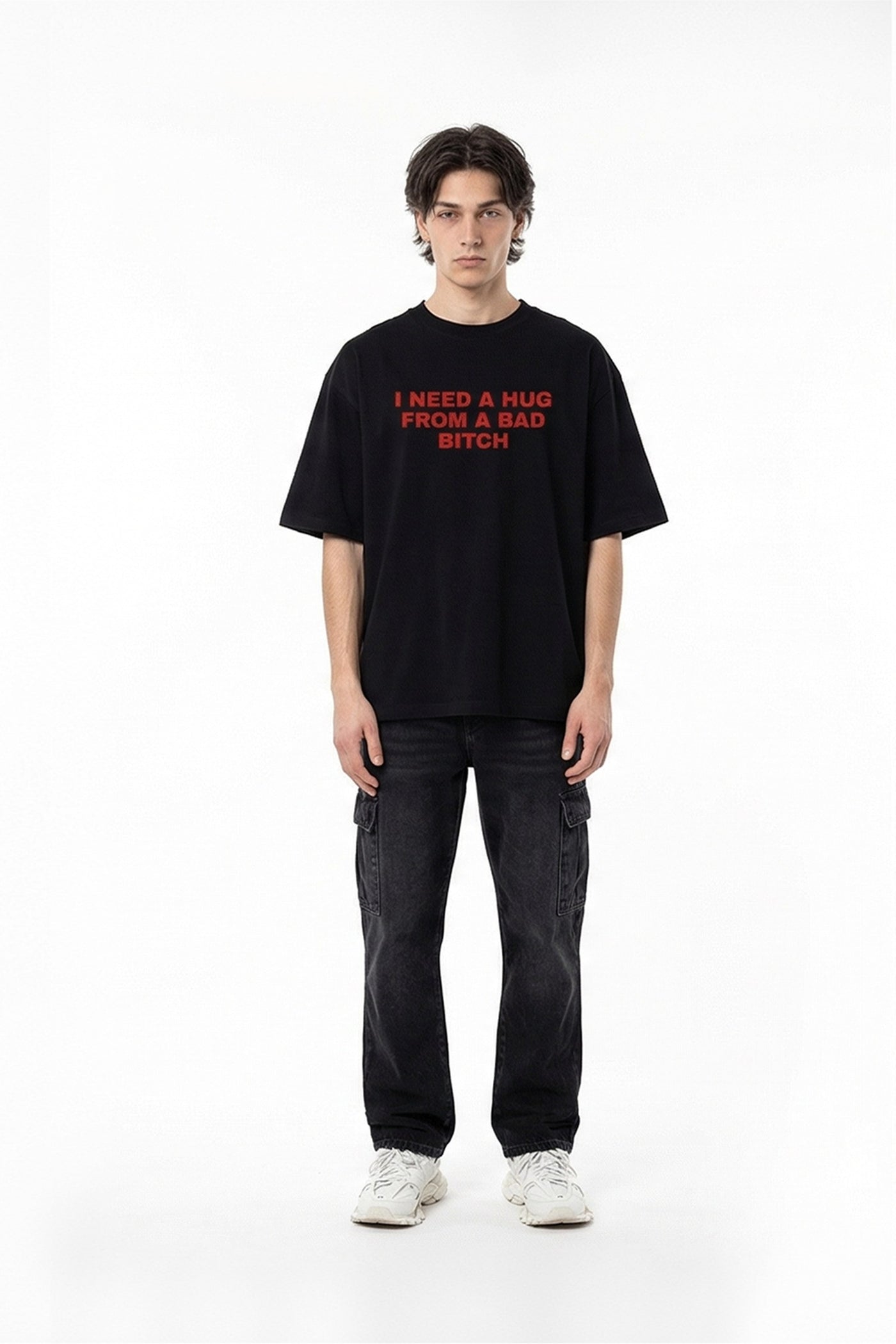 FFS cropped 2:3 | original_media:gid://shopify/MediaImage/30933650014311 | position:4 | Forfksake Bad Bitch Therapy T-Shirt Black