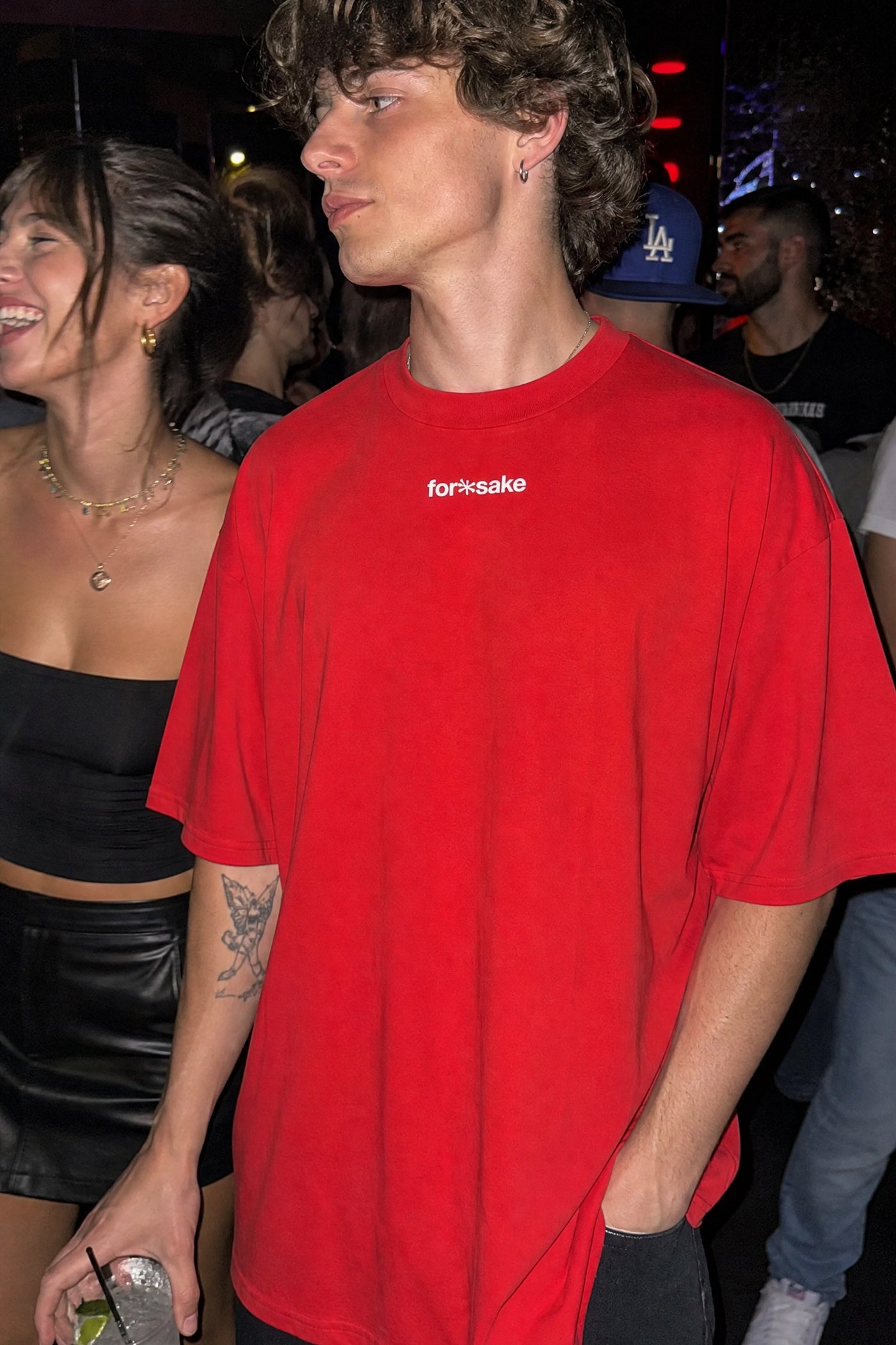 FFS cropped 2:3 | original_media:gid://shopify/MediaImage/30933650341991 | position:4 | Forfksake Bad Decisions Red T-Shirt