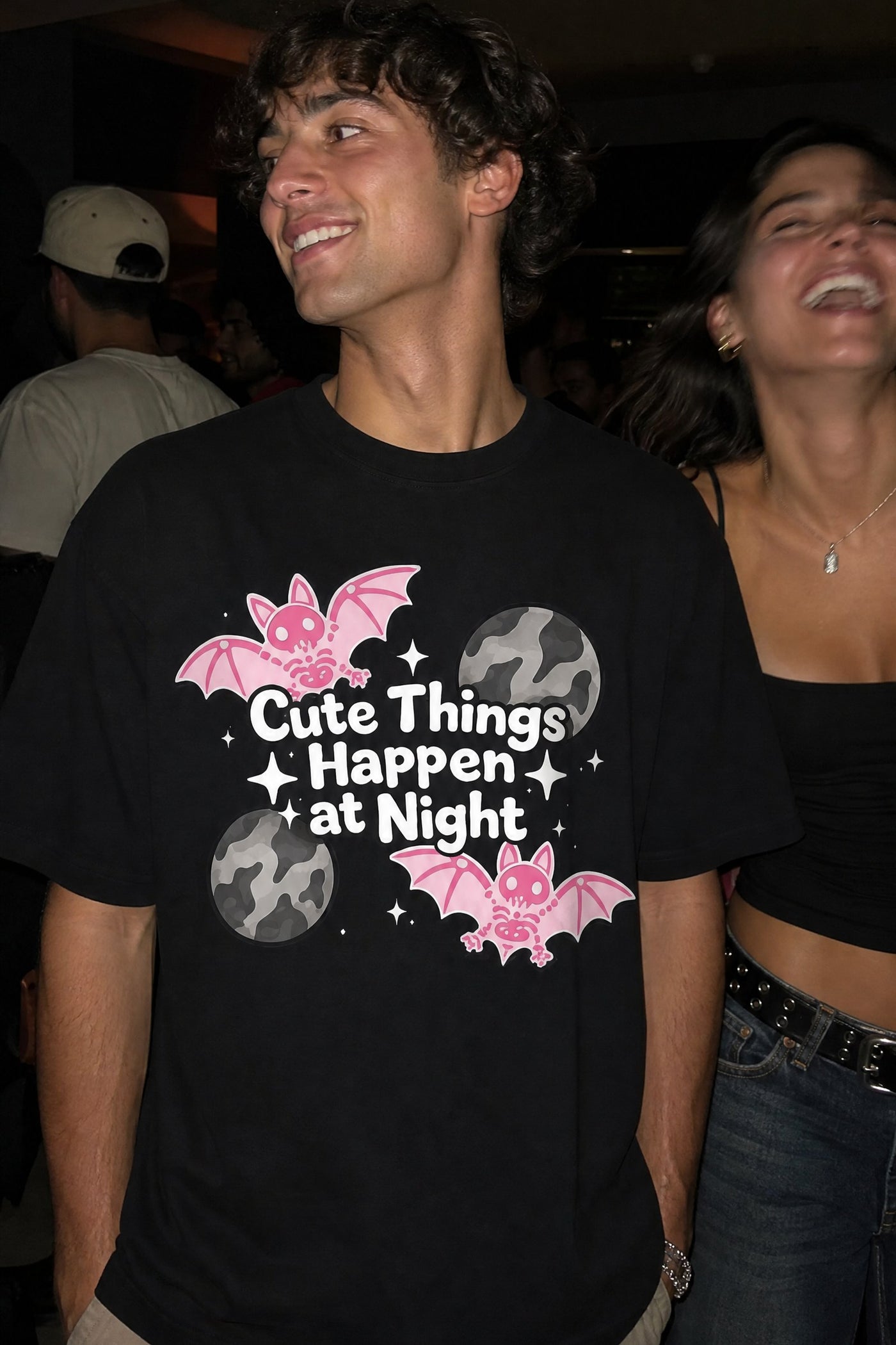 FFS cropped 2:3 | original_media:gid://shopify/MediaImage/30933661581415 | position:4 | Forfksake Batty At Night Tee - Black