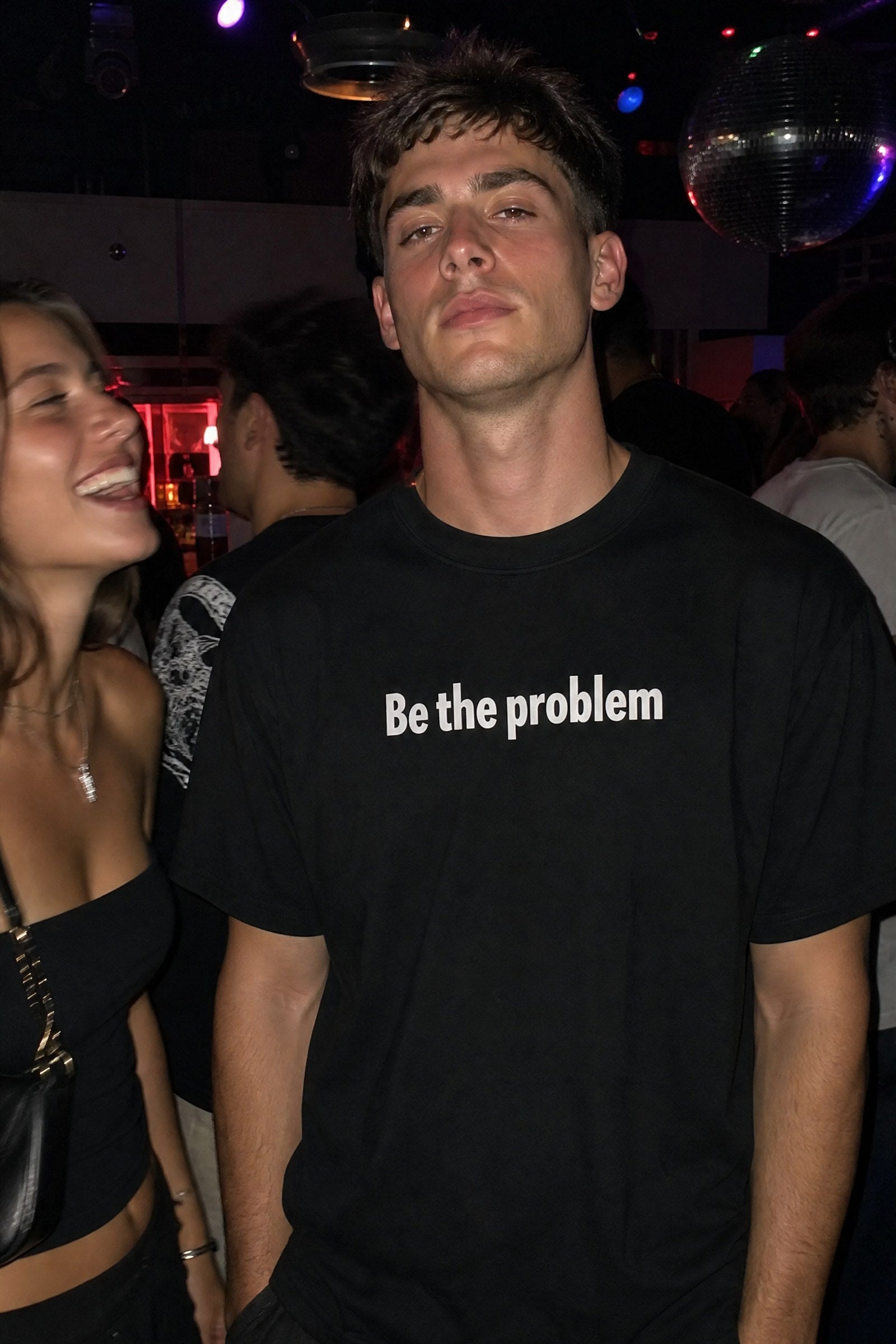 FFS cropped 2:3 | original_media:gid://shopify/MediaImage/30933662793831 | position:4 | Forfksake Be The Problem Black T-Shirt