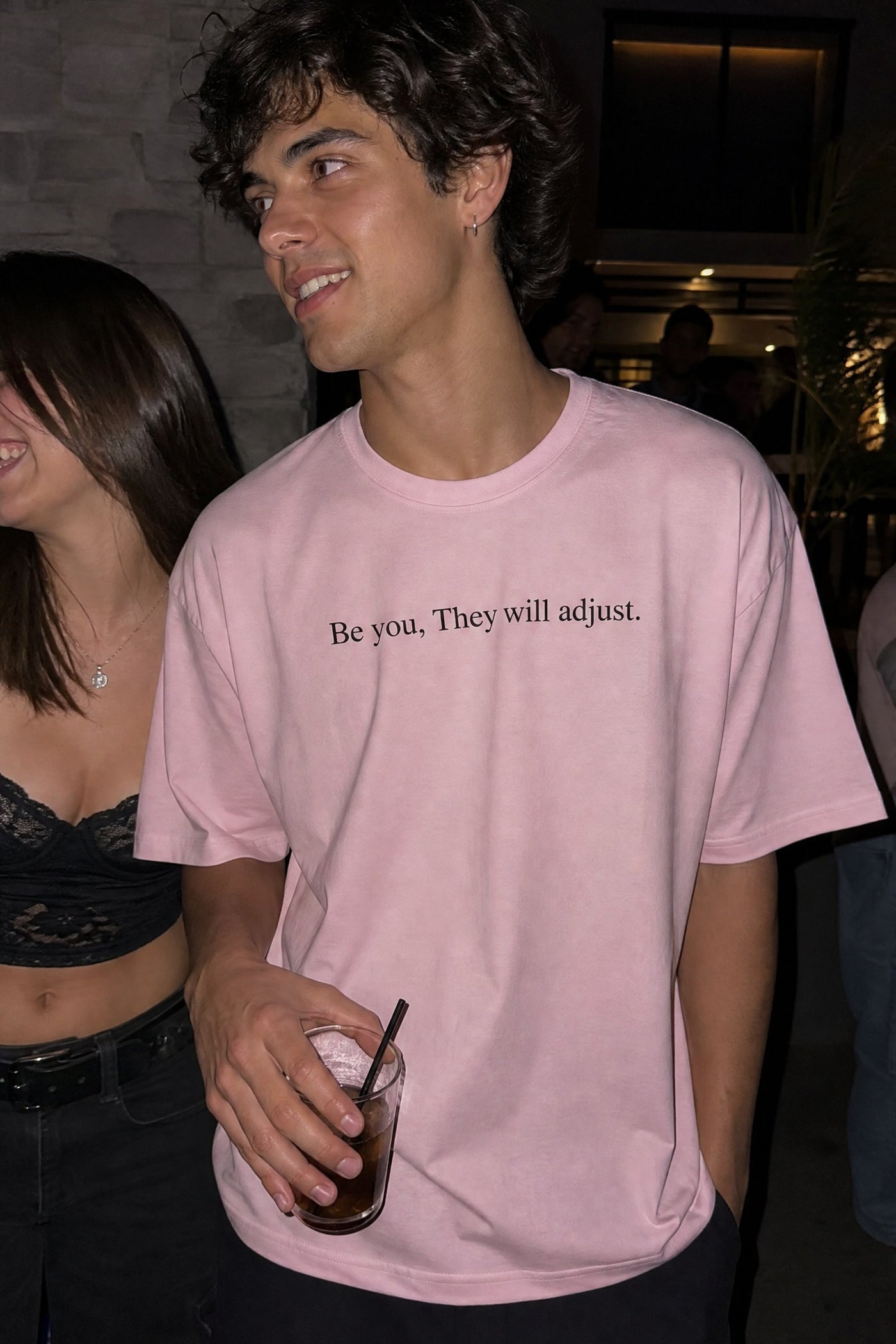 FFS cropped 2:3 | original_media:gid://shopify/MediaImage/30933663481959 | position:4 | Forfksake Be You Pink T-Shirt