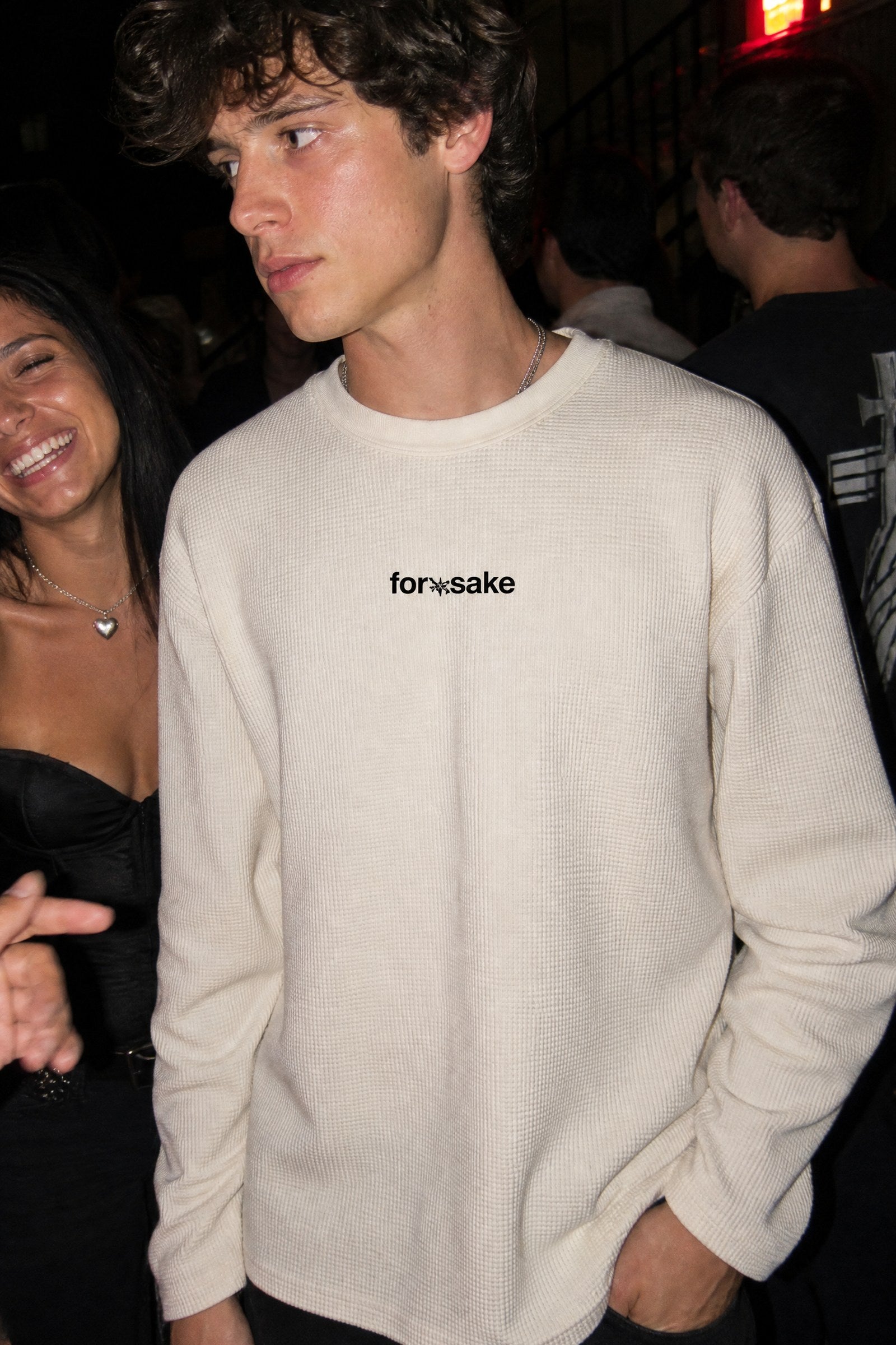 FFS cropped 2:3 | original_media:gid://shopify/MediaImage/30933694120039 | position:4 | Forfksake Don't Stop Working Waffle Long Sleeve Off White