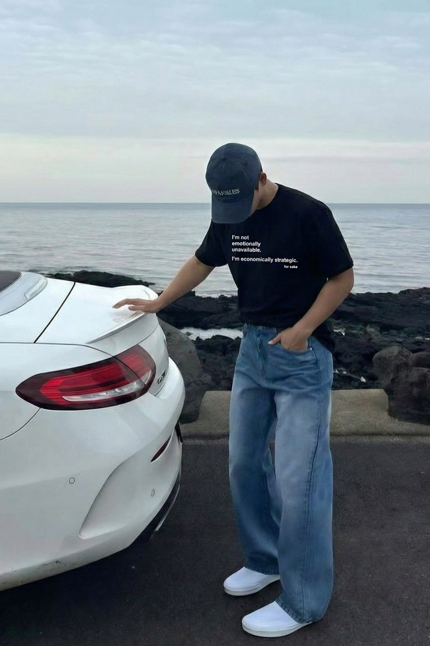 FFS cropped 2:3 | original_media:gid://shopify/MediaImage/30933726167143 | position:4 | Forfksake Emotionally Unavailable Black T-Shirt