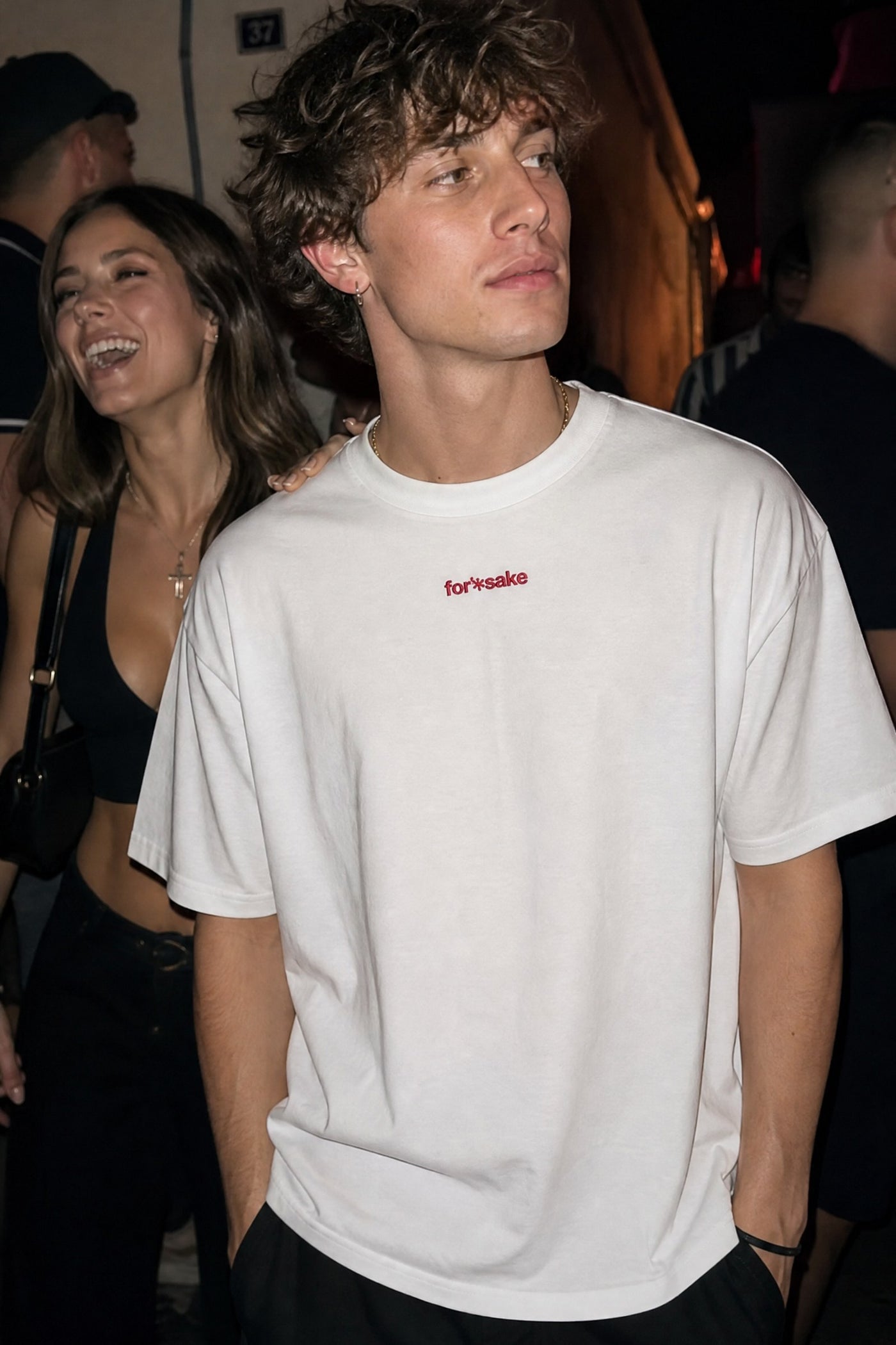 FFS cropped 2:3 | original_media:gid://shopify/MediaImage/30933735735399 | position:4 | Forfksake Ex Flex White T-Shirt