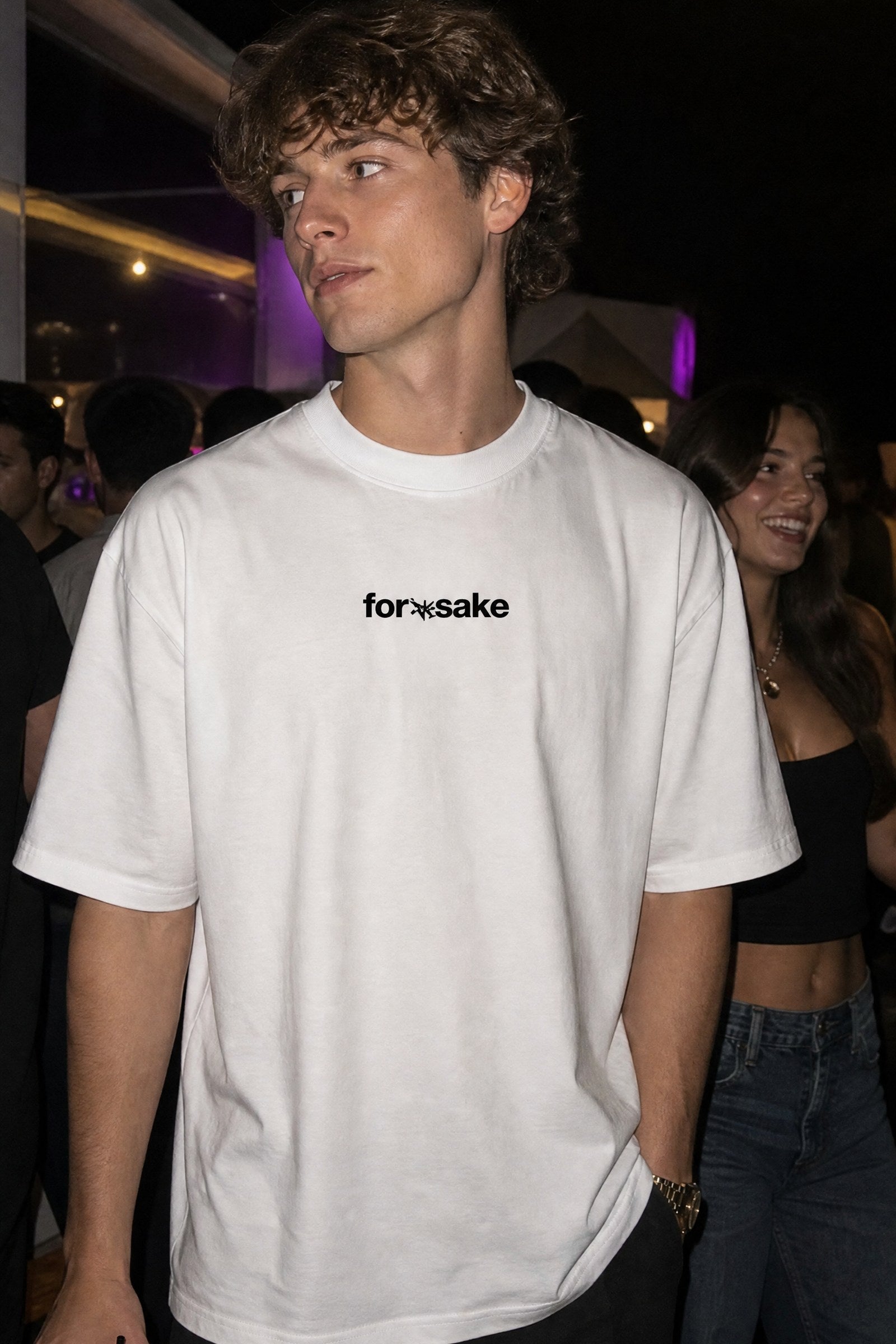 FFS cropped 2:3 | original_media:gid://shopify/MediaImage/30933739044967 | position:4 | Forfksake Exercising White T-Shirt
